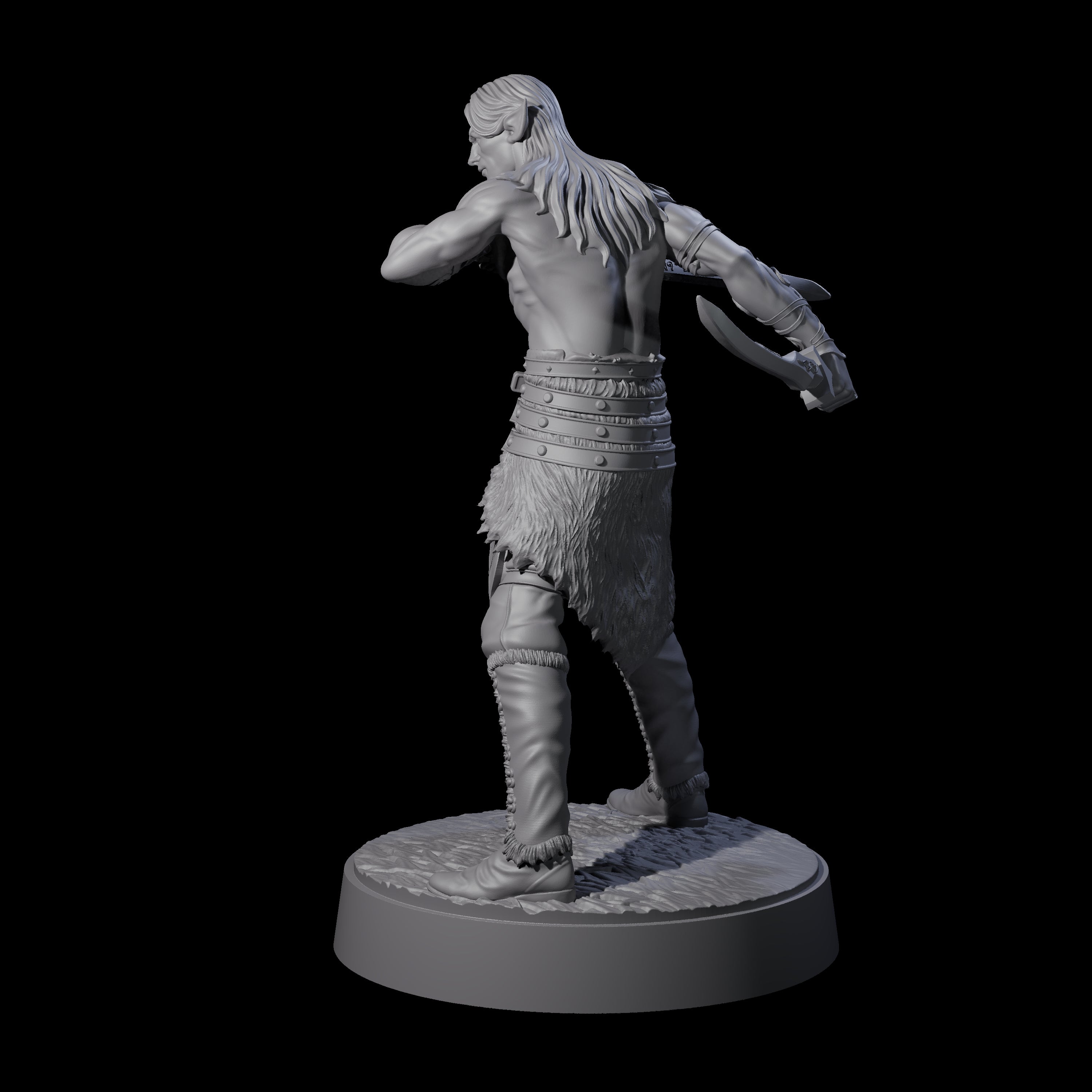 Stripped Down Bladeslinger Miniature for Dungeons and Dragons, Pathfinder or other TTRPGs