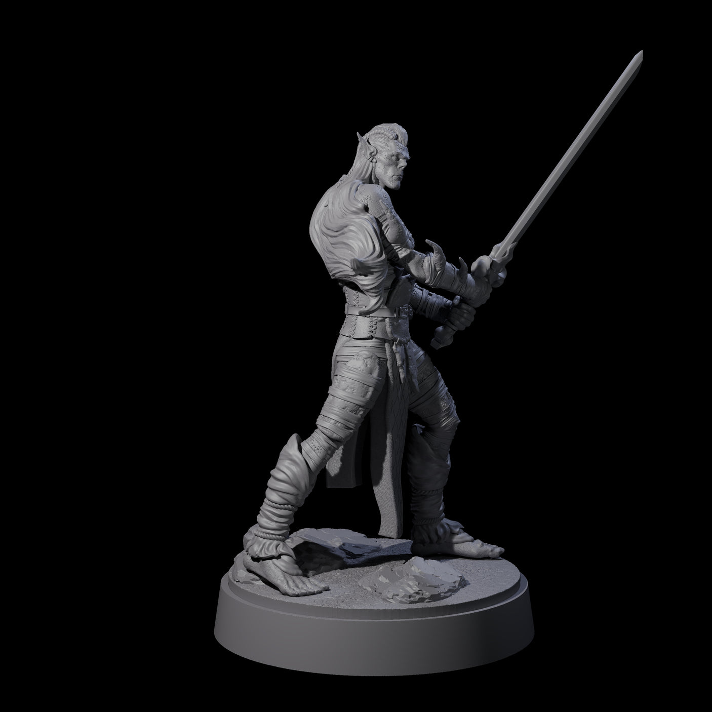 Strong Githyanki Corsair A Miniature for Dungeons and Dragons, Pathfinder or other TTRPGs