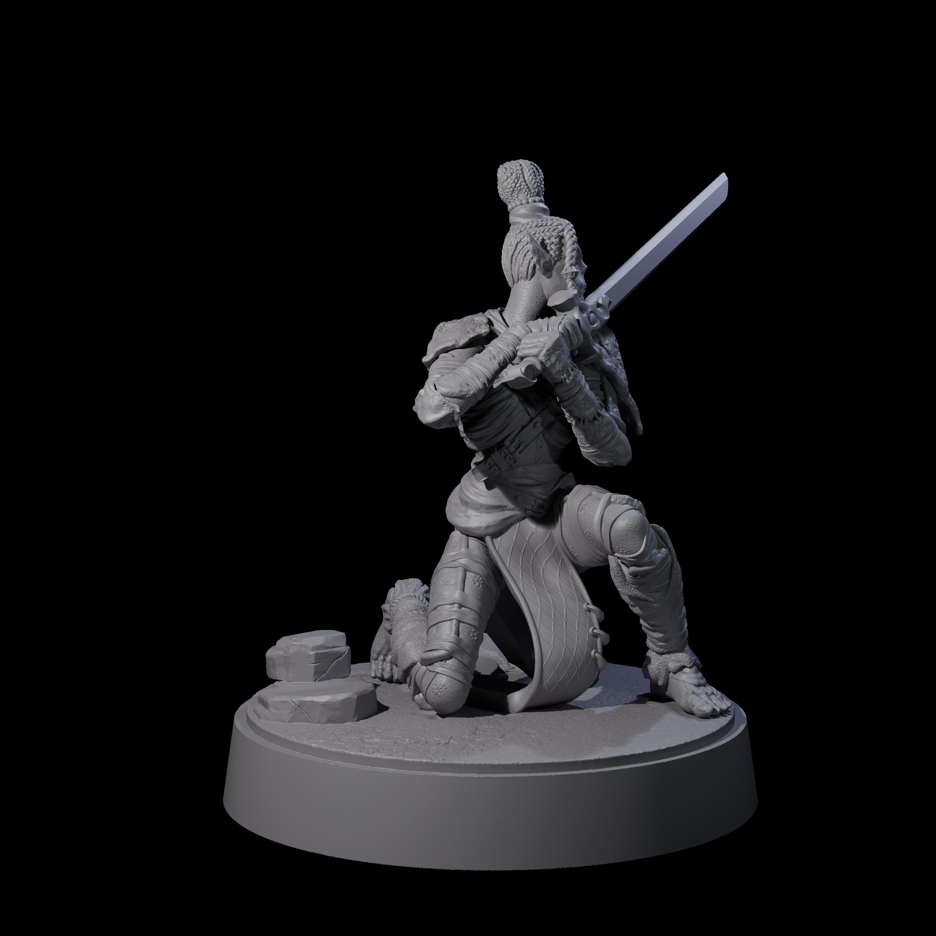 Strong Githyanki Corsair B Miniature for Dungeons and Dragons, Pathfinder or other TTRPGs