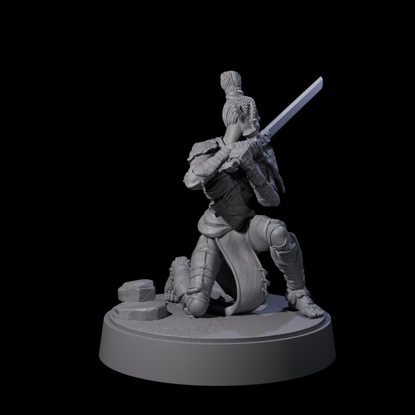 Strong Githyanki Corsair B Miniature for Dungeons and Dragons, Pathfinder or other TTRPGs