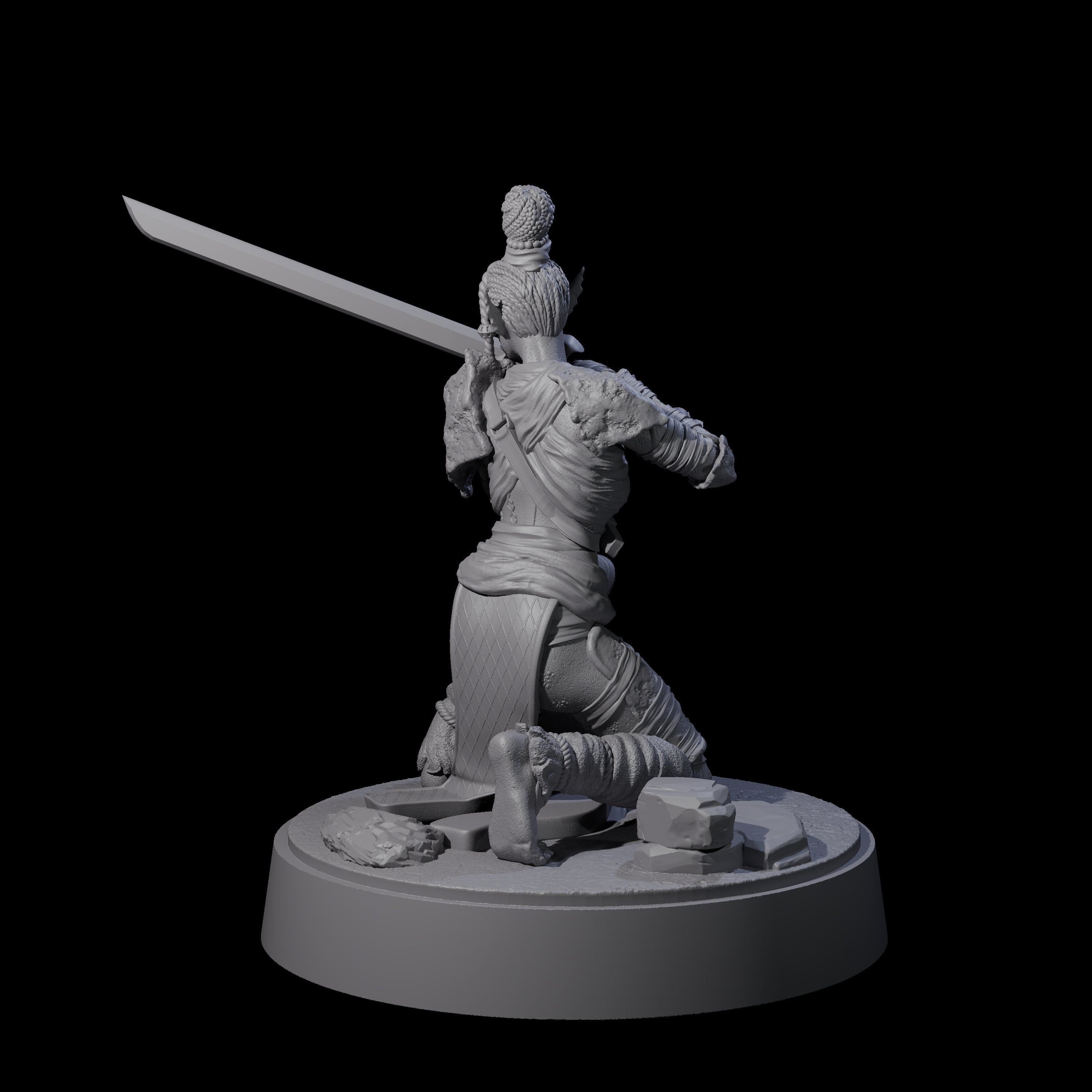 Strong Githyanki Corsair B Miniature for Dungeons and Dragons, Pathfinder or other TTRPGs