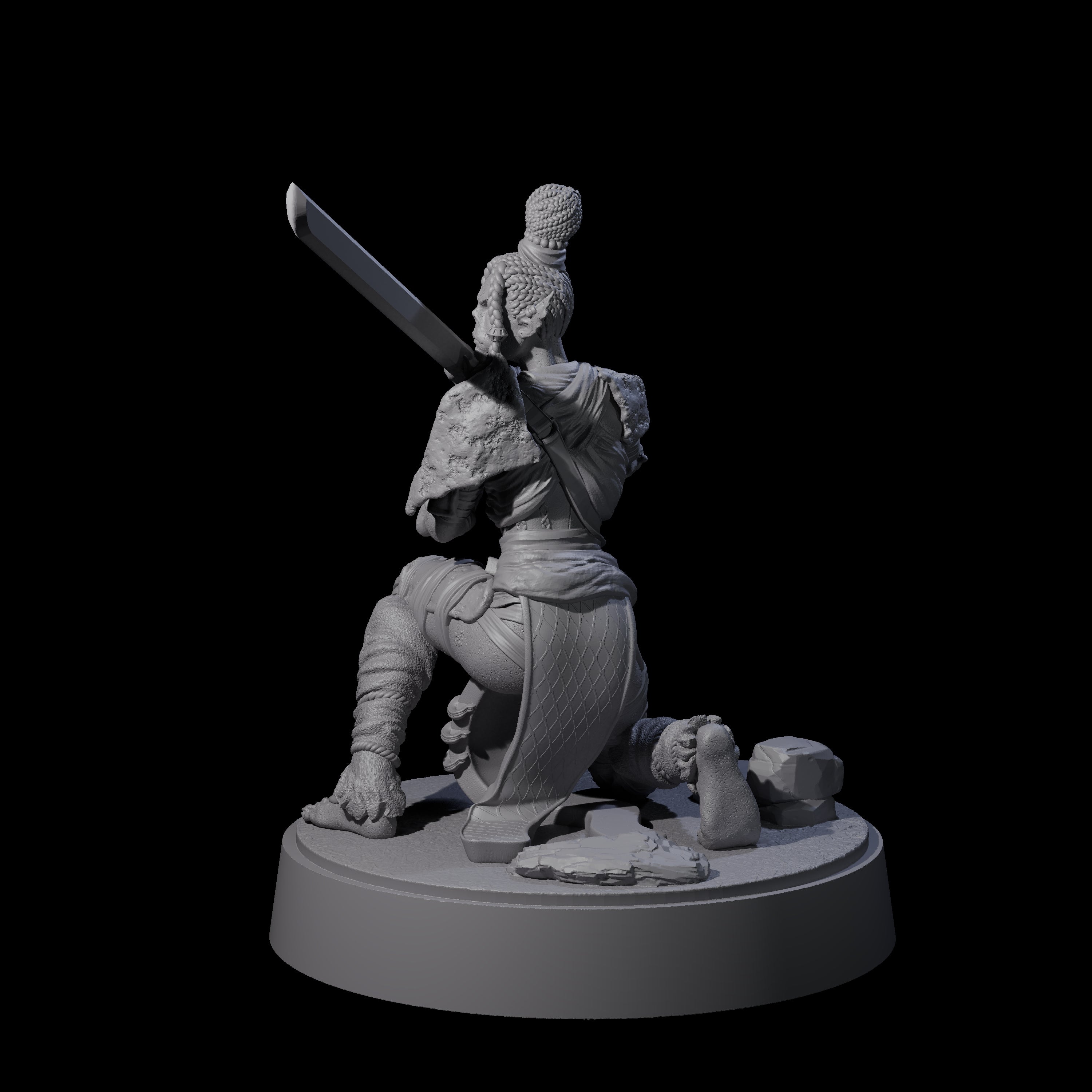 Strong Githyanki Corsair B Miniature for Dungeons and Dragons, Pathfinder or other TTRPGs