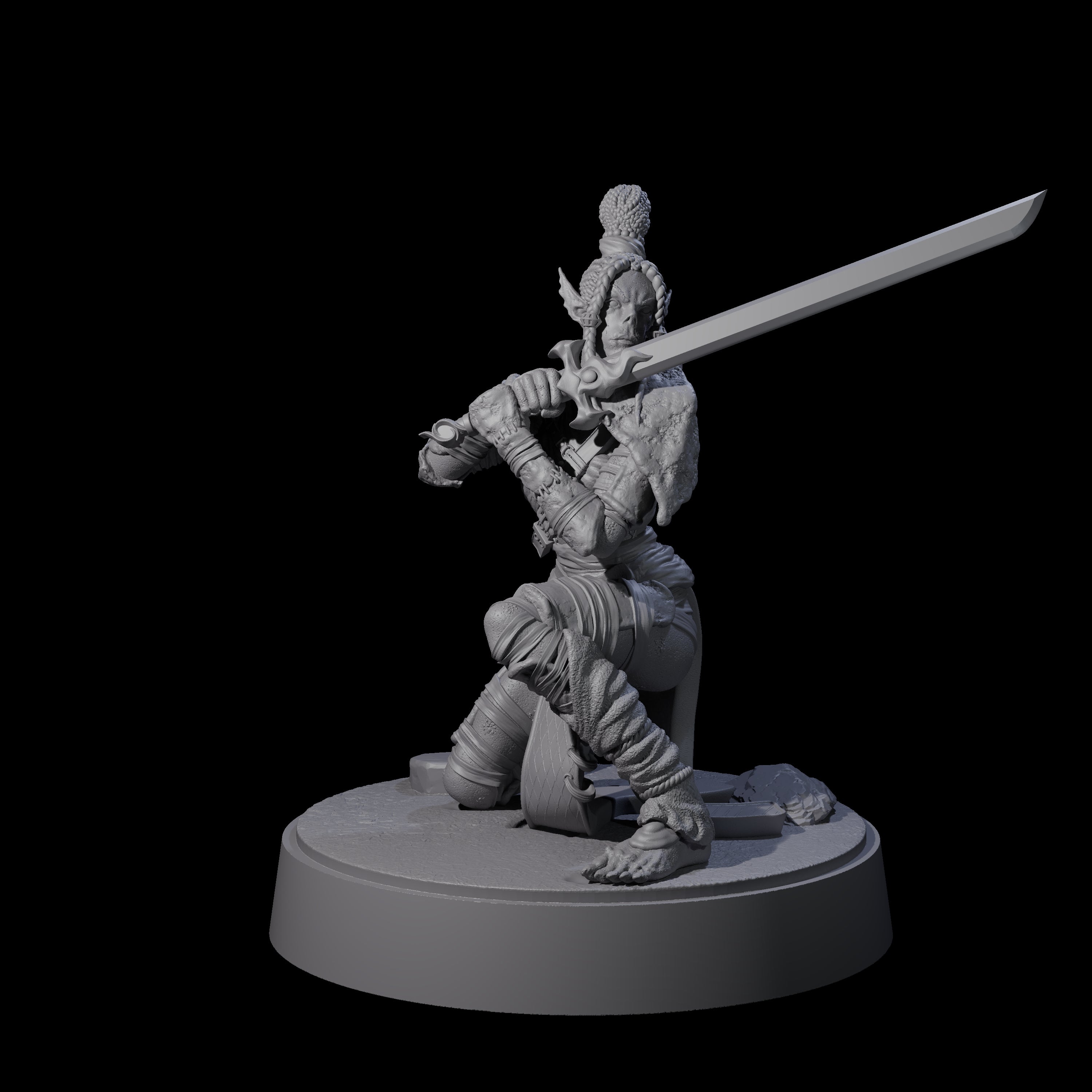 Strong Githyanki Corsair B Miniature for Dungeons and Dragons, Pathfinder or other TTRPGs