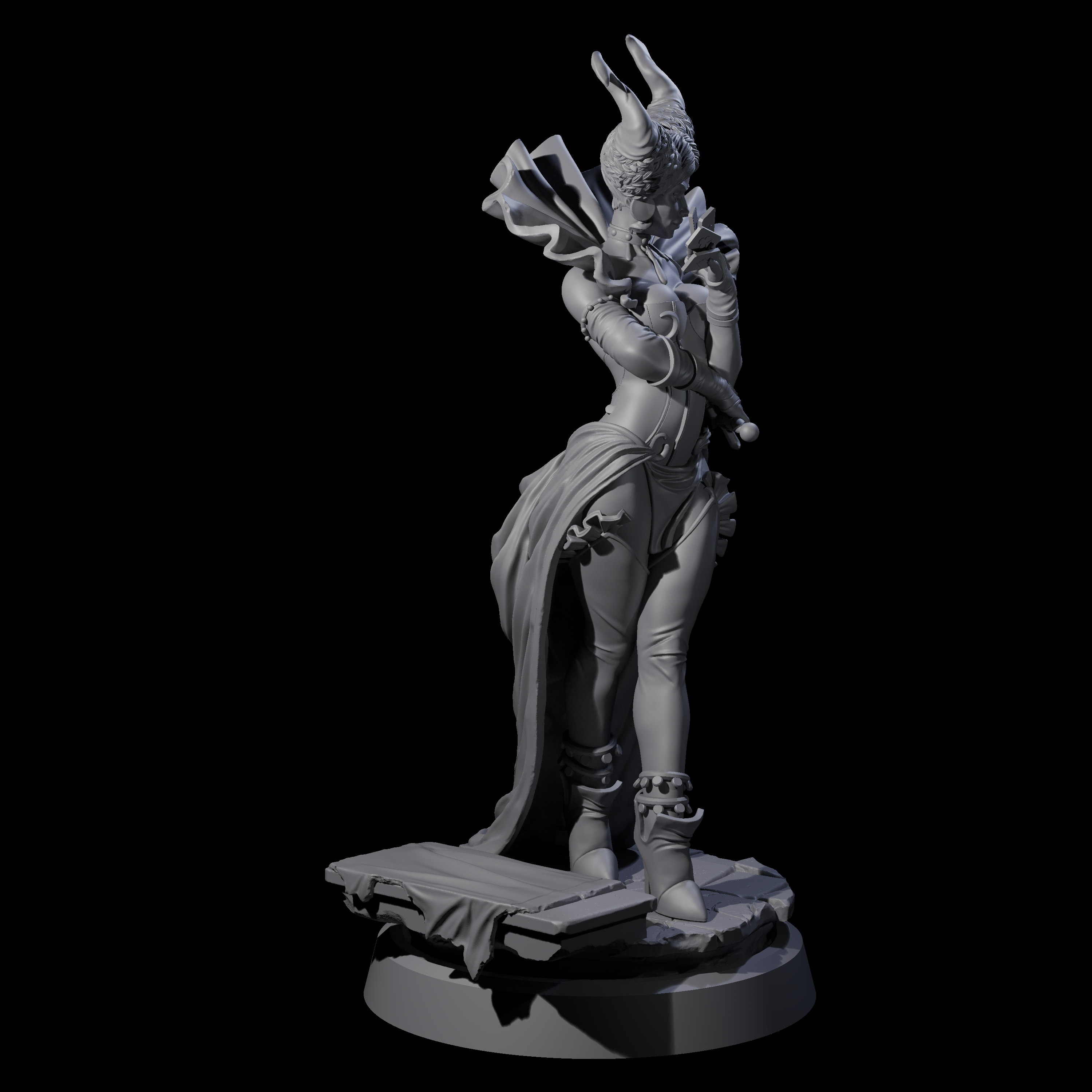 Strutting Circus Rogue Miniature for Dungeons and Dragons, Pathfinder or other TTRPGs