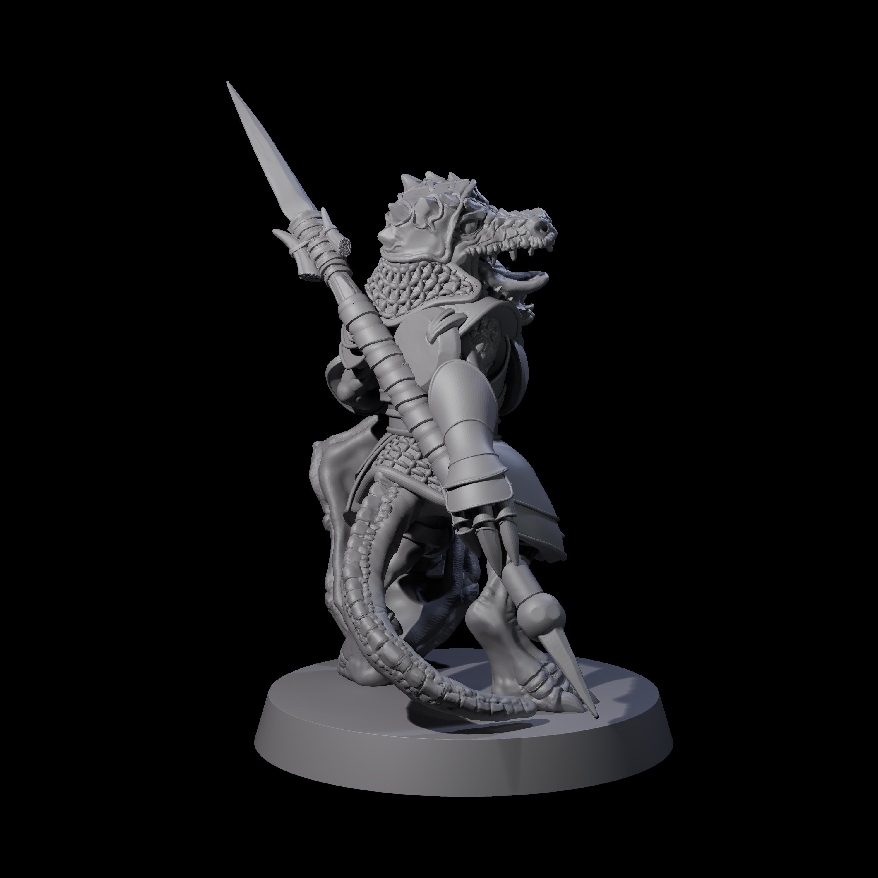 Stupid Armoured Kobold A Miniature for Dungeons and Dragons, Pathfinder or other TTRPGs