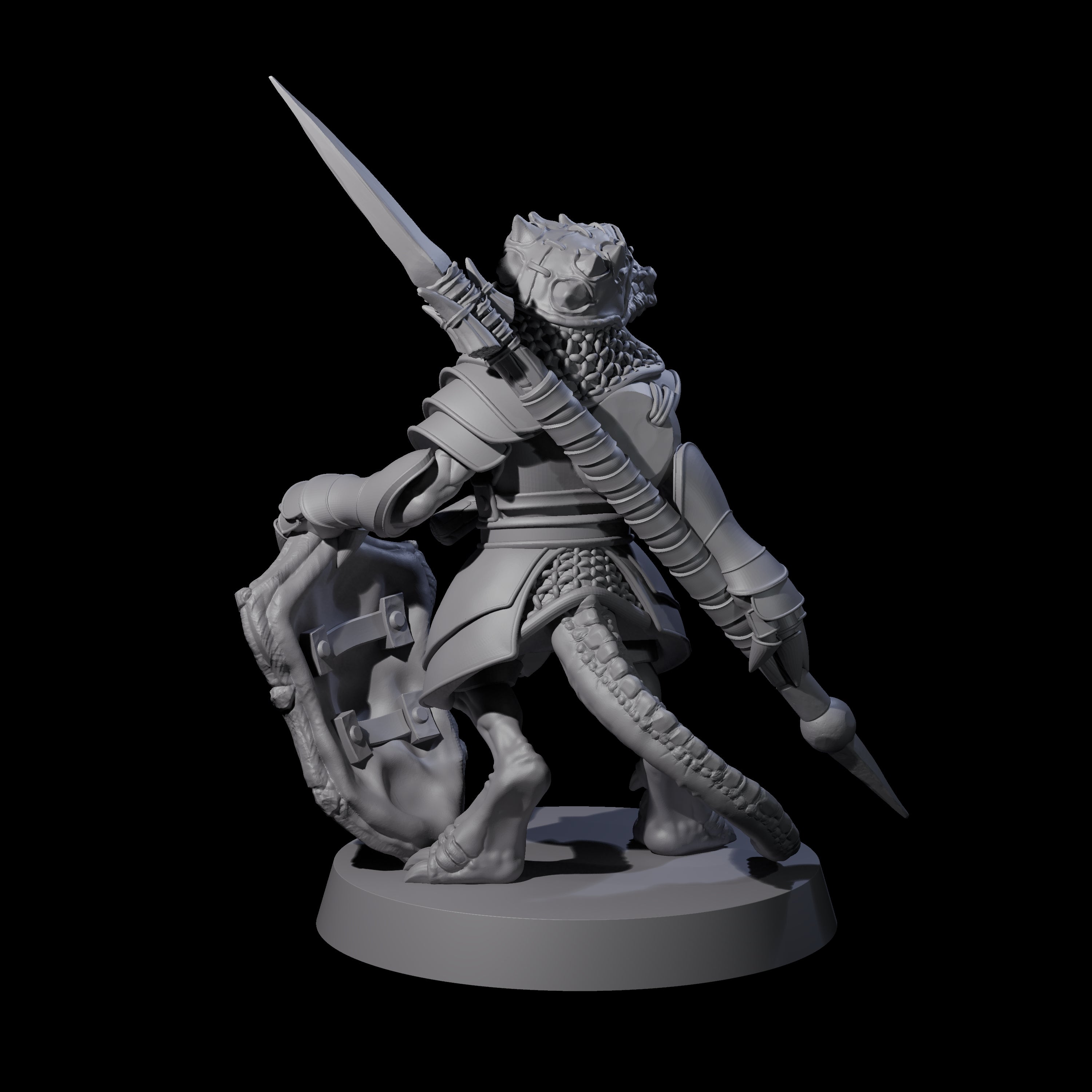Stupid Armoured Kobold A Miniature for Dungeons and Dragons, Pathfinder or other TTRPGs