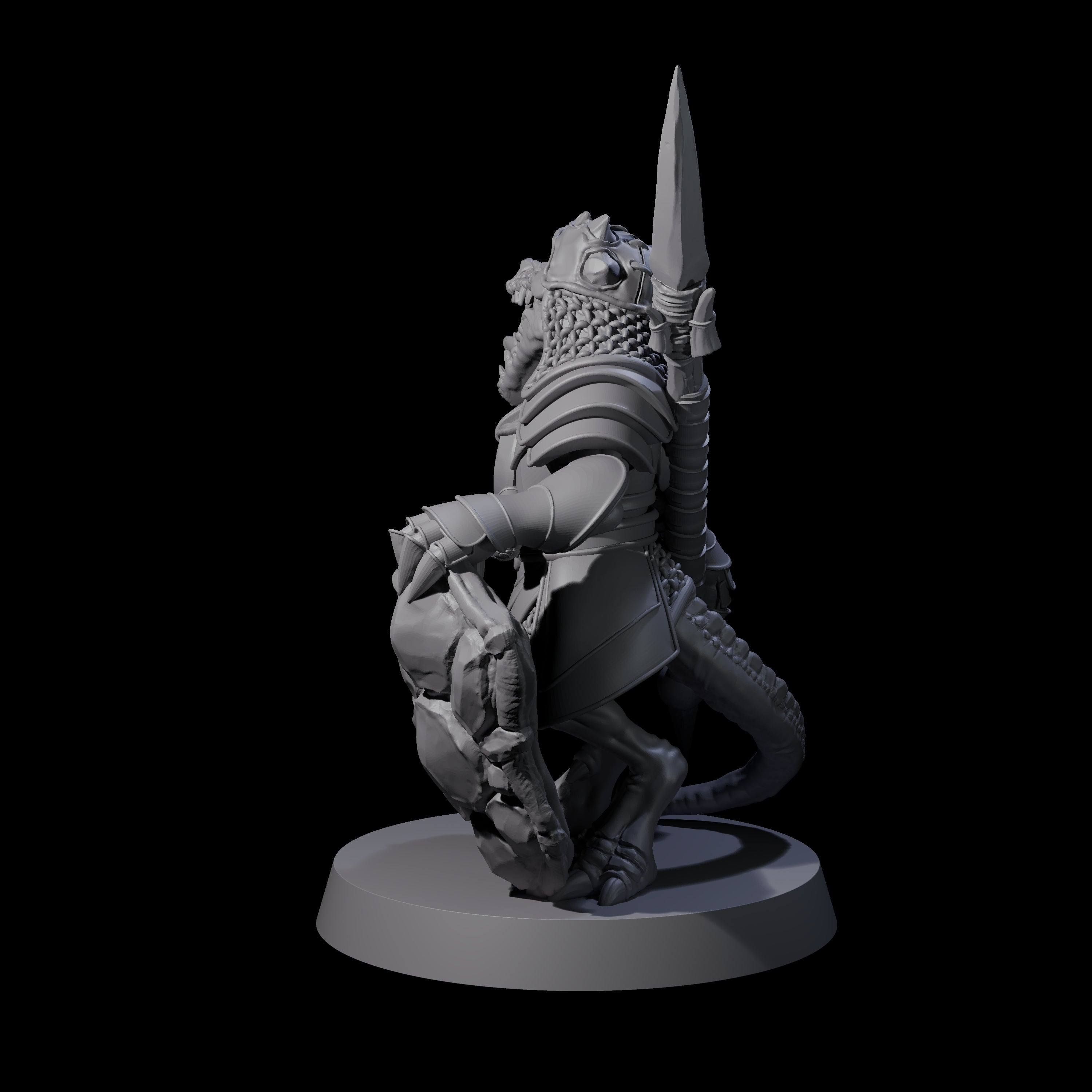 Stupid Armoured Kobold A Miniature for Dungeons and Dragons, Pathfinder or other TTRPGs