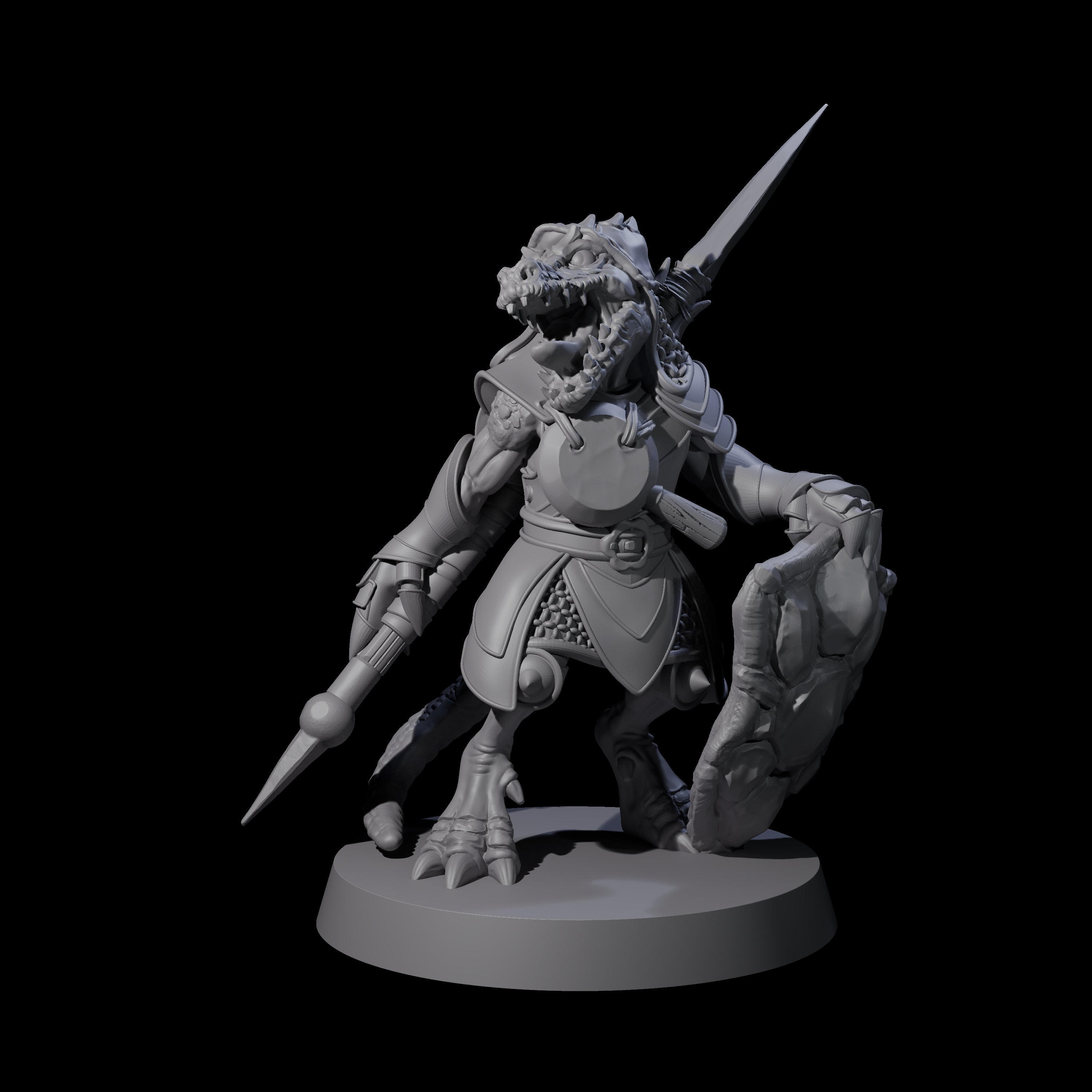 Stupid Armoured Kobold A Miniature for Dungeons and Dragons, Pathfinder or other TTRPGs