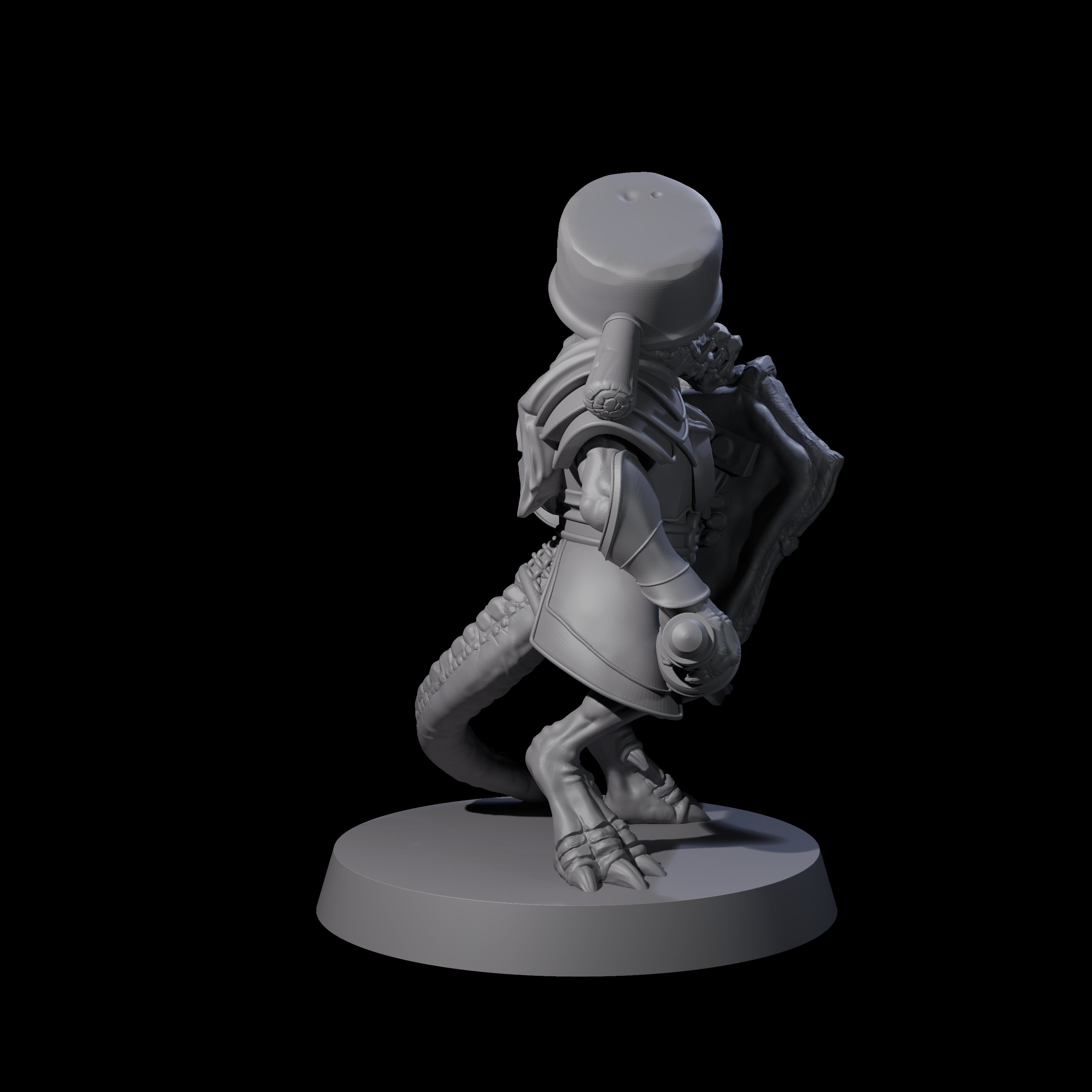 Stupid Armoured Kobold B Miniature for Dungeons and Dragons, Pathfinder or other TTRPGs