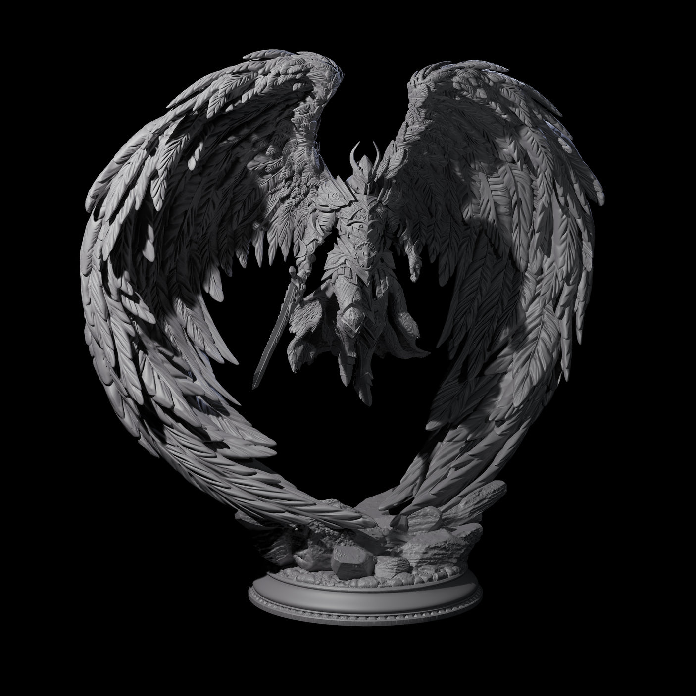 Sturdy Solar Champion Miniature for Dungeons and Dragons, Pathfinder or other TTRPGs