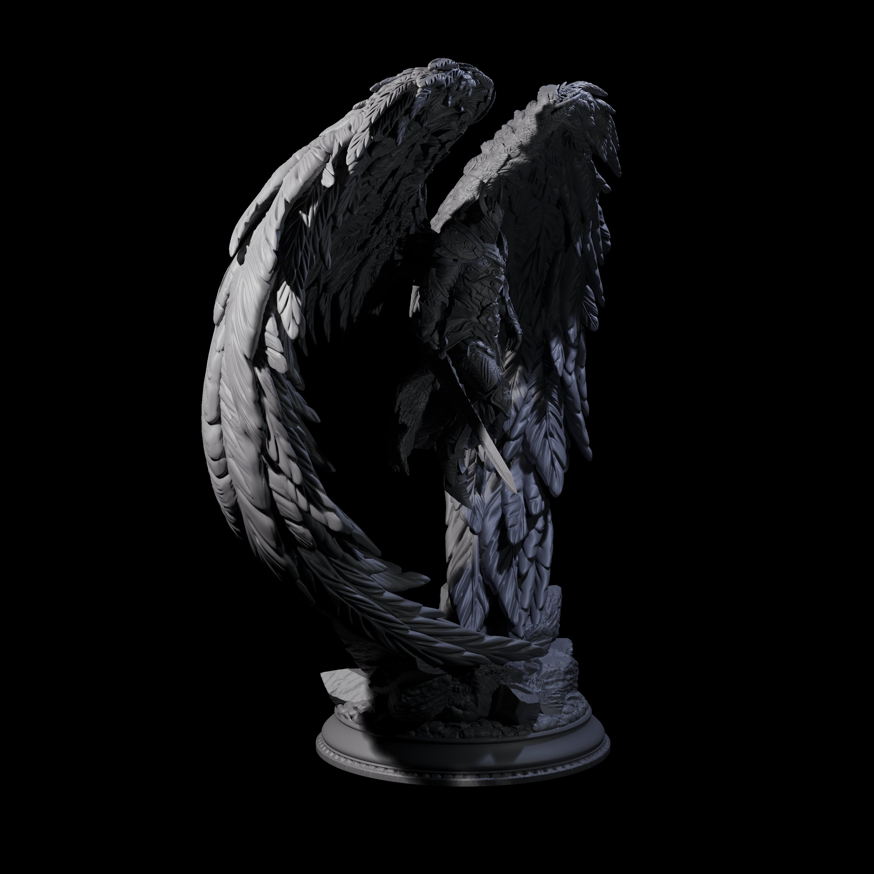 Sturdy Solar Champion Miniature for Dungeons and Dragons, Pathfinder or other TTRPGs