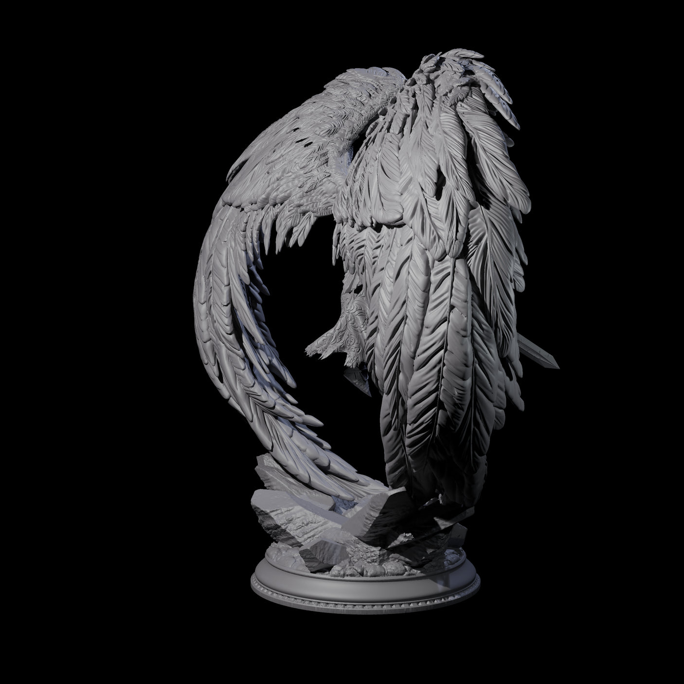Sturdy Solar Champion Miniature for Dungeons and Dragons, Pathfinder or other TTRPGs