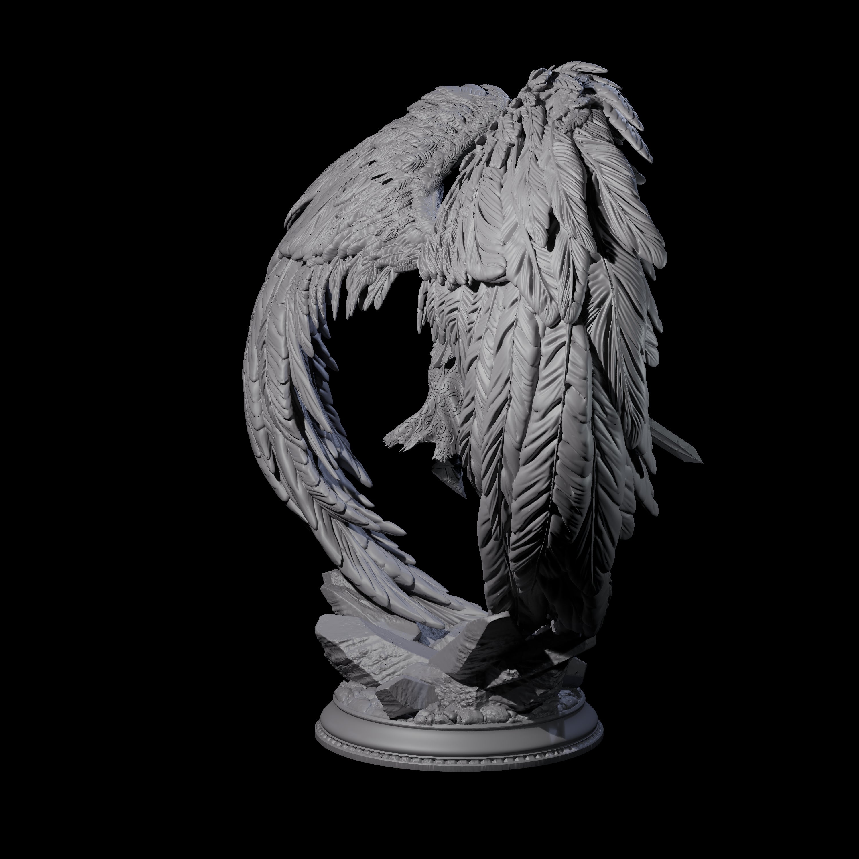 Sturdy Solar Champion Miniature for Dungeons and Dragons, Pathfinder or other TTRPGs