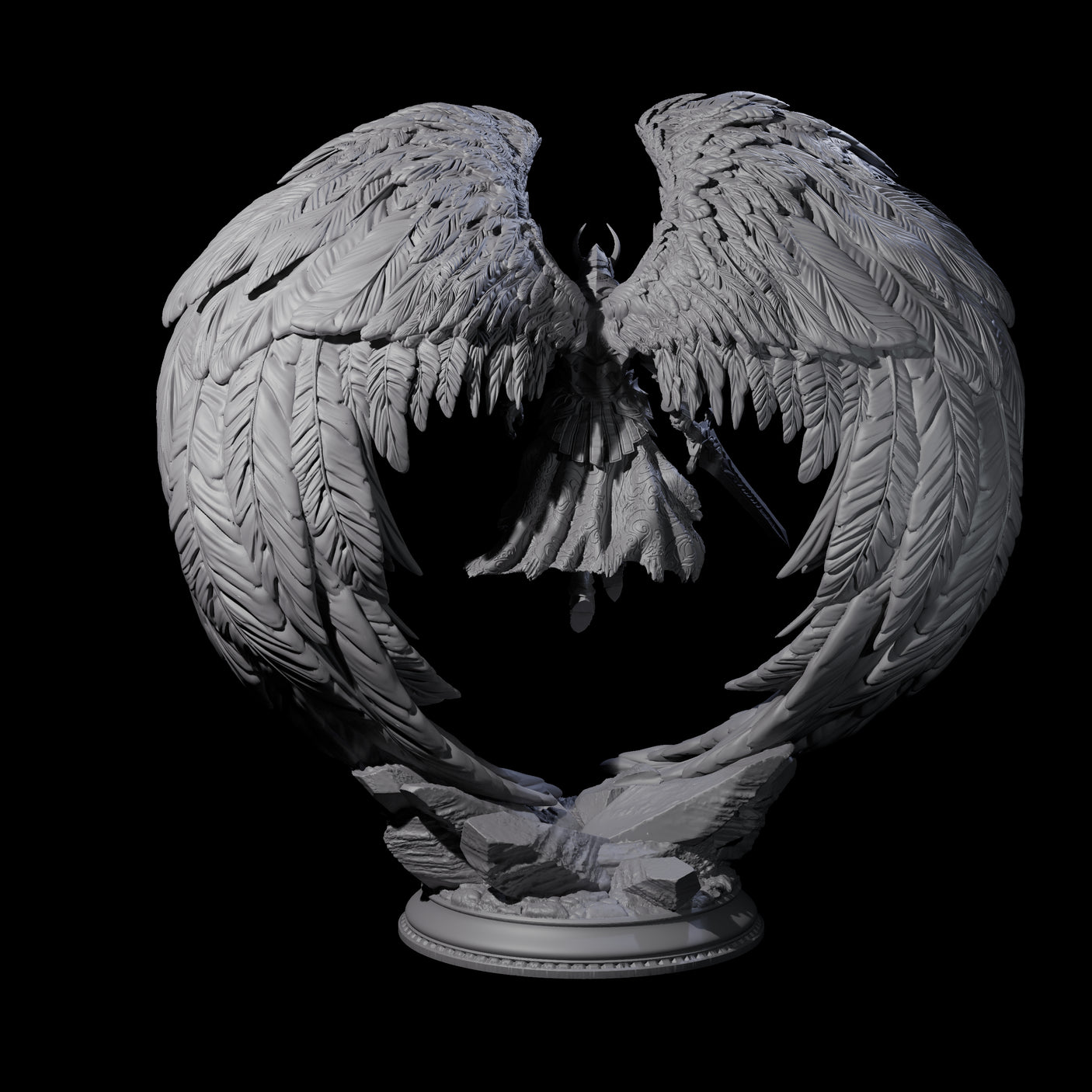Sturdy Solar Champion Miniature for Dungeons and Dragons, Pathfinder or other TTRPGs