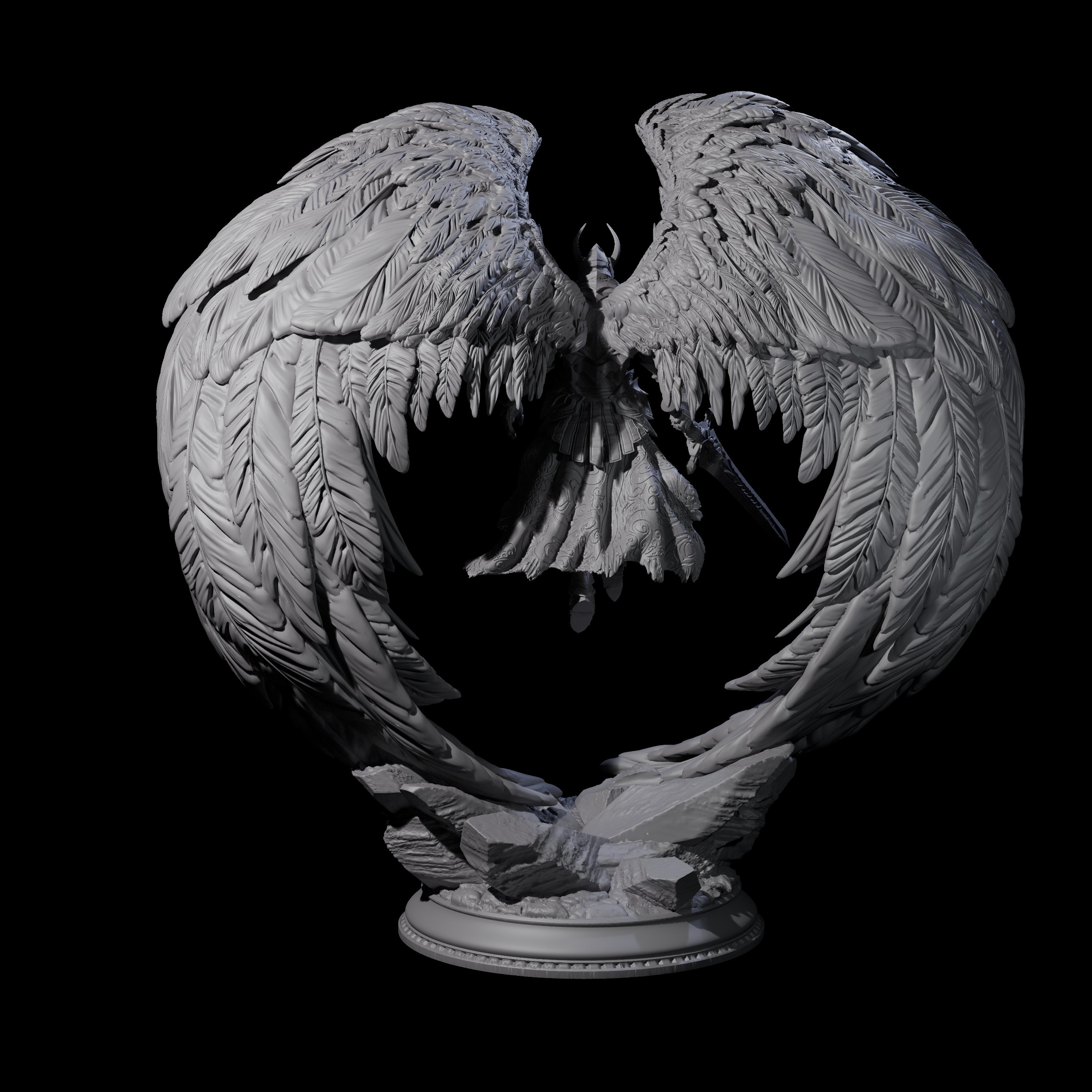 Sturdy Solar Champion Miniature for Dungeons and Dragons, Pathfinder or other TTRPGs