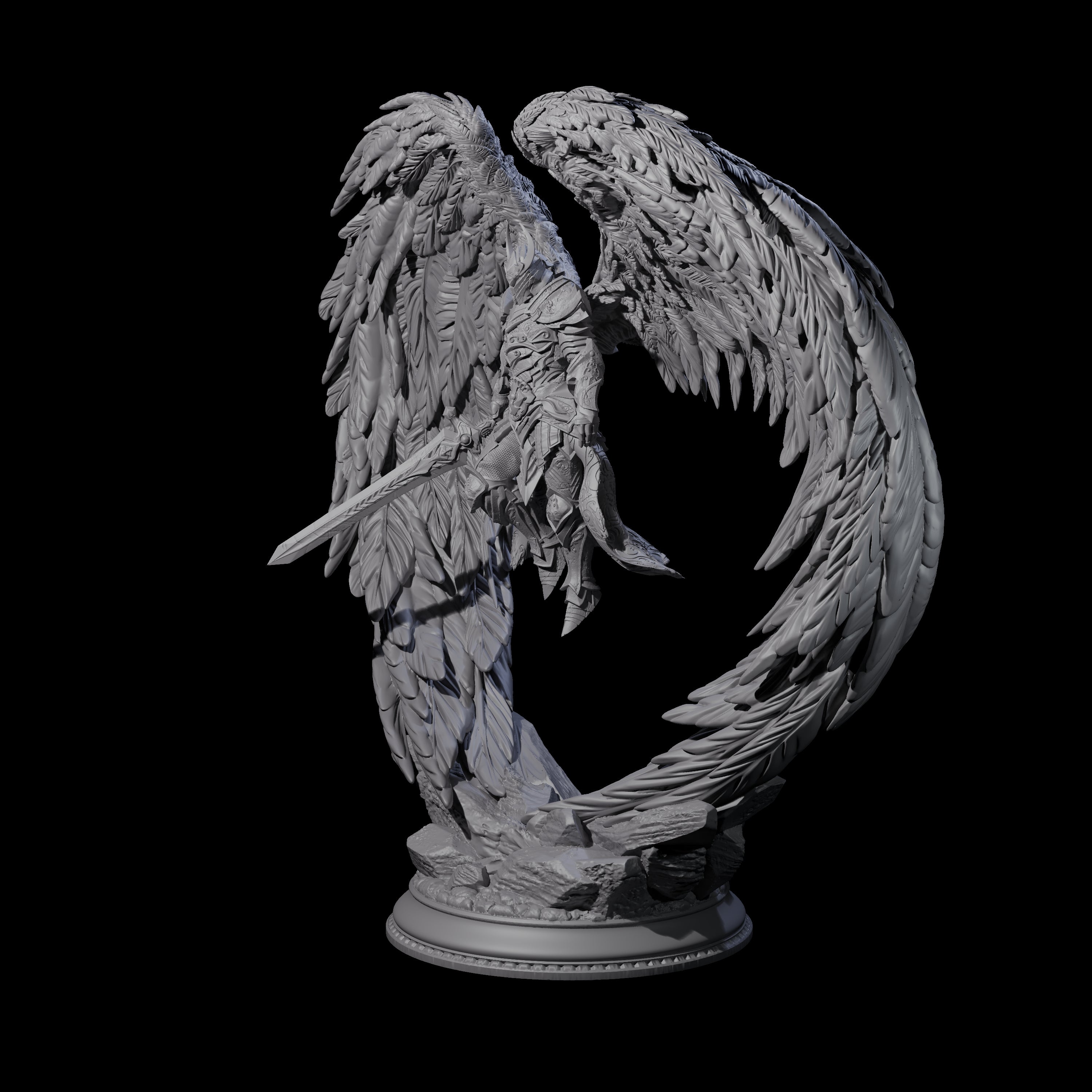 Sturdy Solar Champion Miniature for Dungeons and Dragons, Pathfinder or other TTRPGs