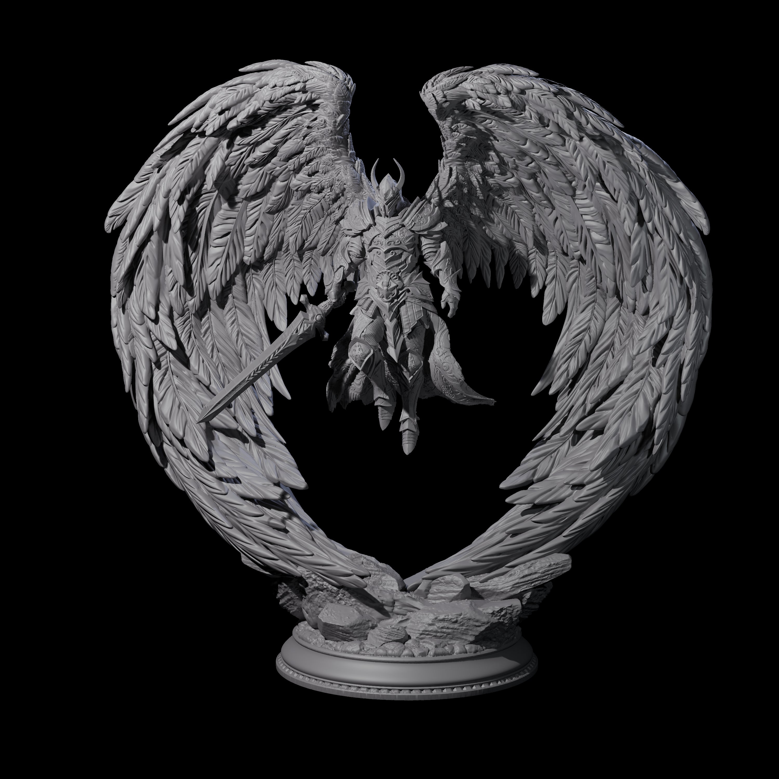 Sturdy Solar Champion Miniature for Dungeons and Dragons, Pathfinder or other TTRPGs