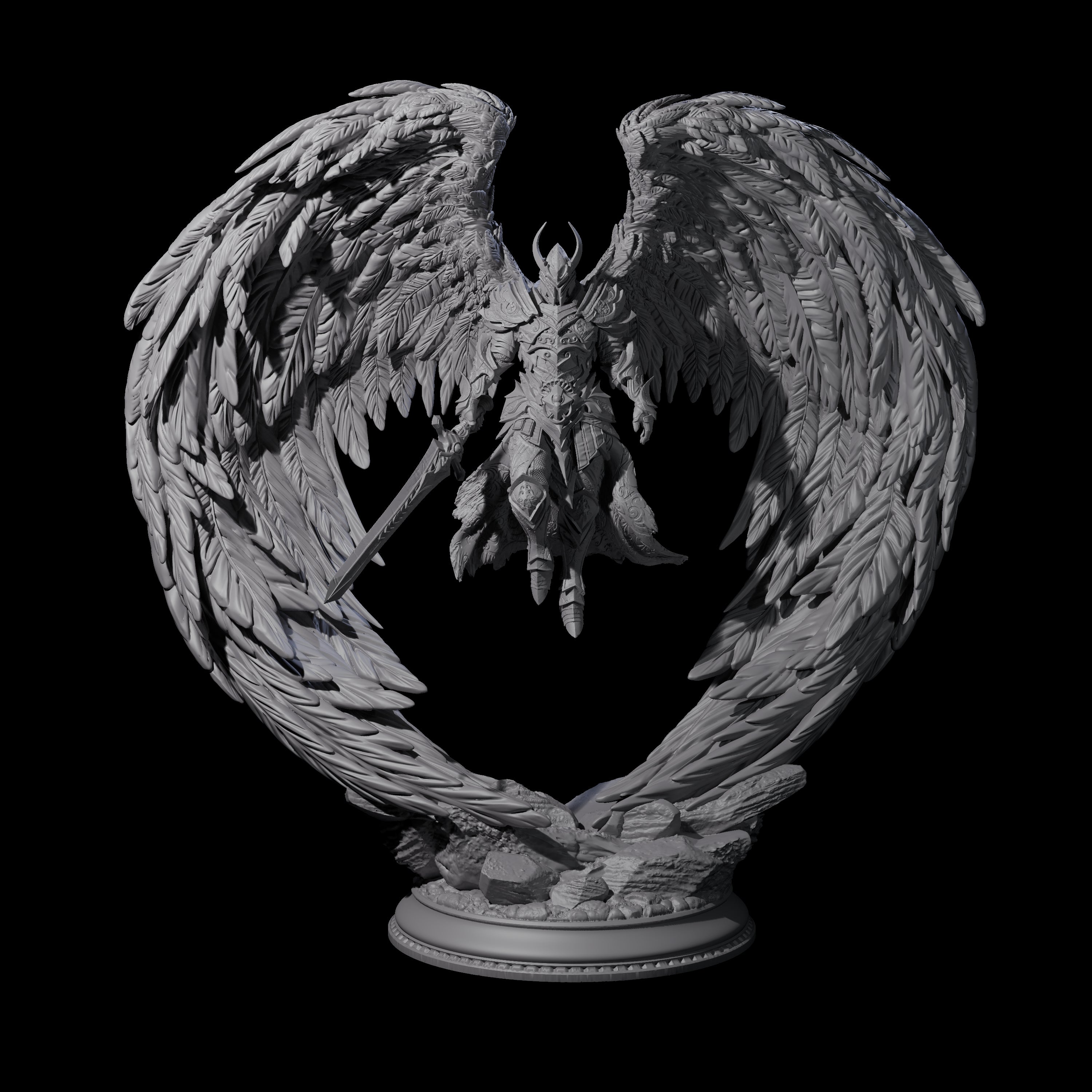 Sturdy Solar Champion Miniature for Dungeons and Dragons, Pathfinder or other TTRPGs