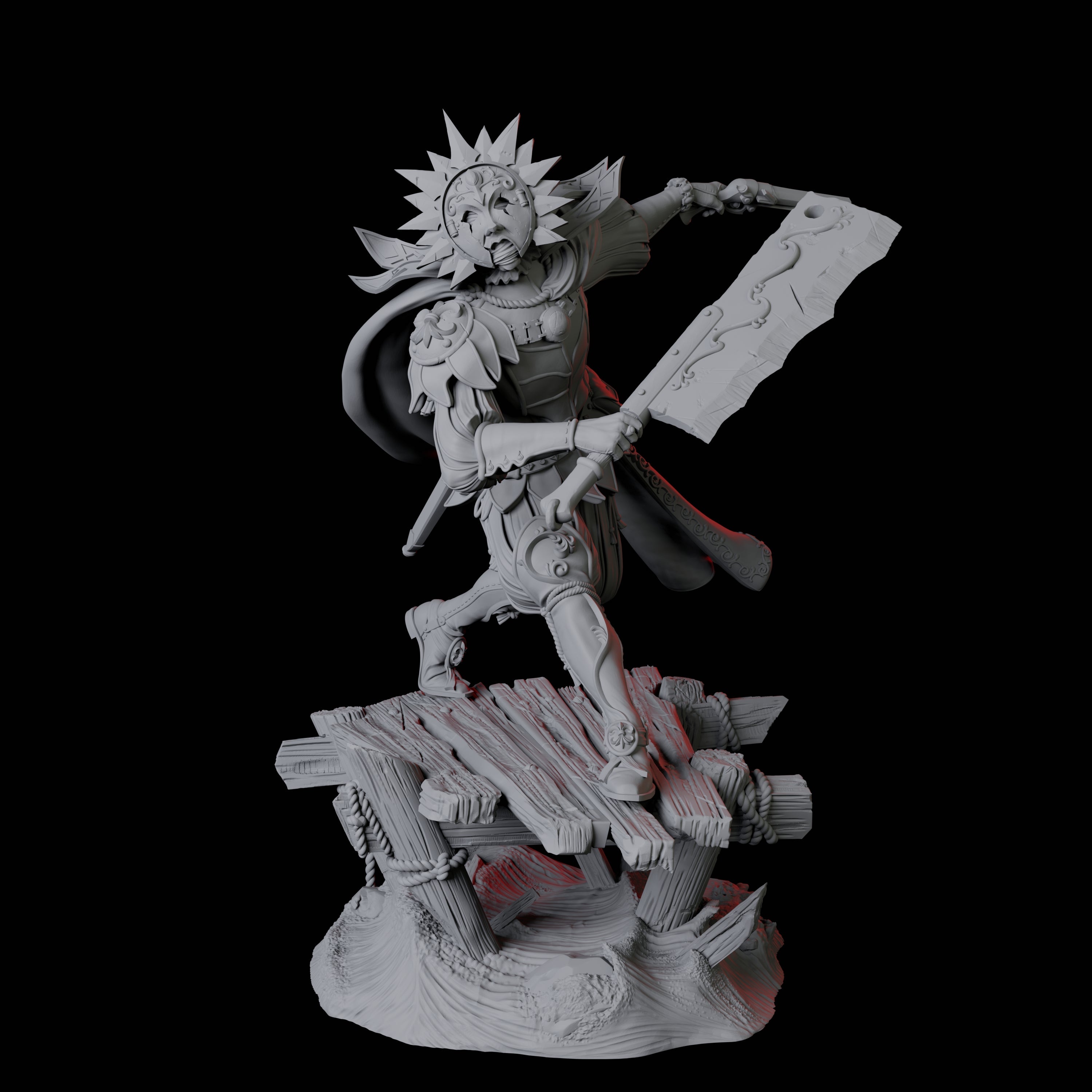 Sun Mask Gunslinger Assassin Miniature for Dungeons and Dragons, Pathfinder or other TTRPGs
