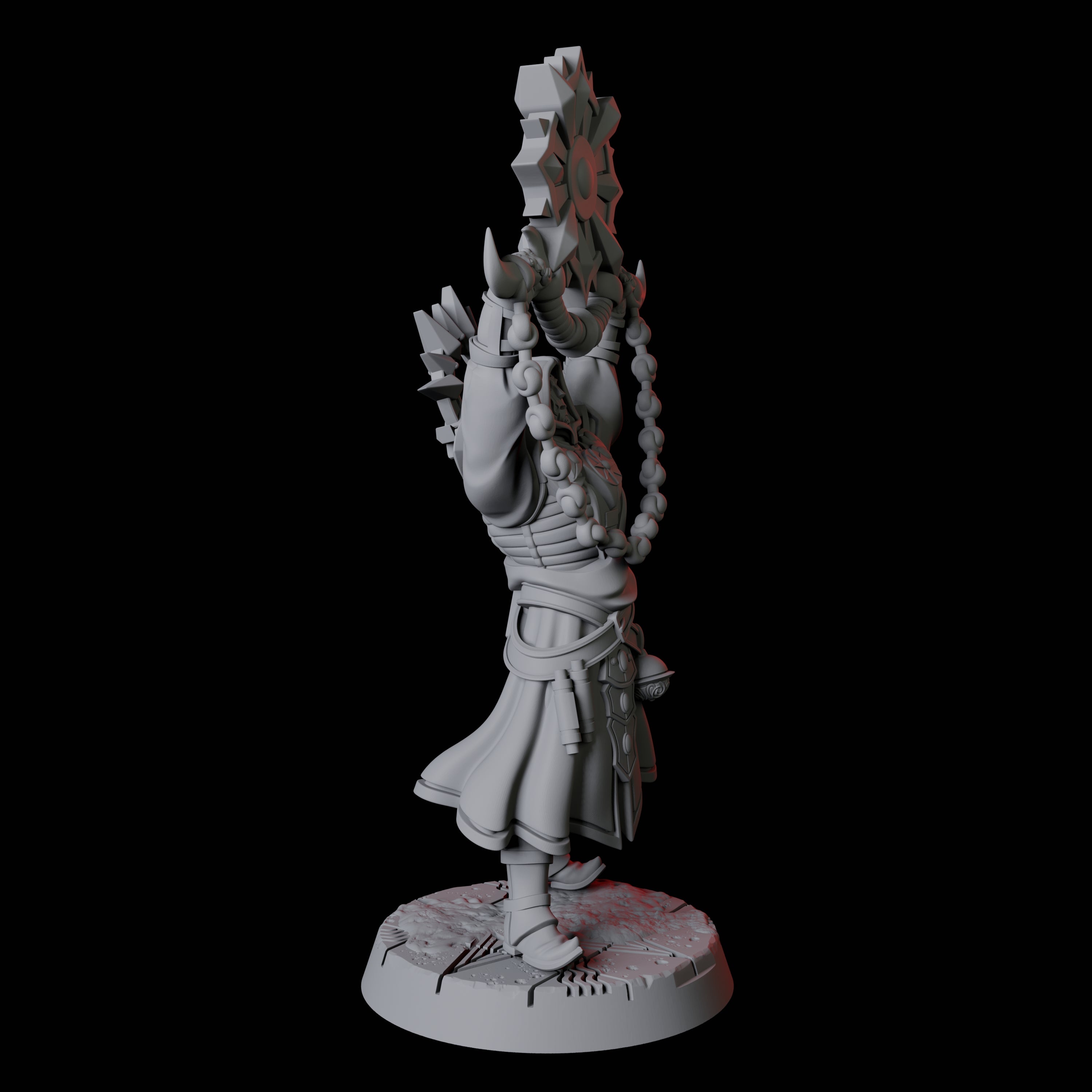 Sun Worshipping Cultist A Miniature for Dungeons and Dragons, Pathfinder or other TTRPGs