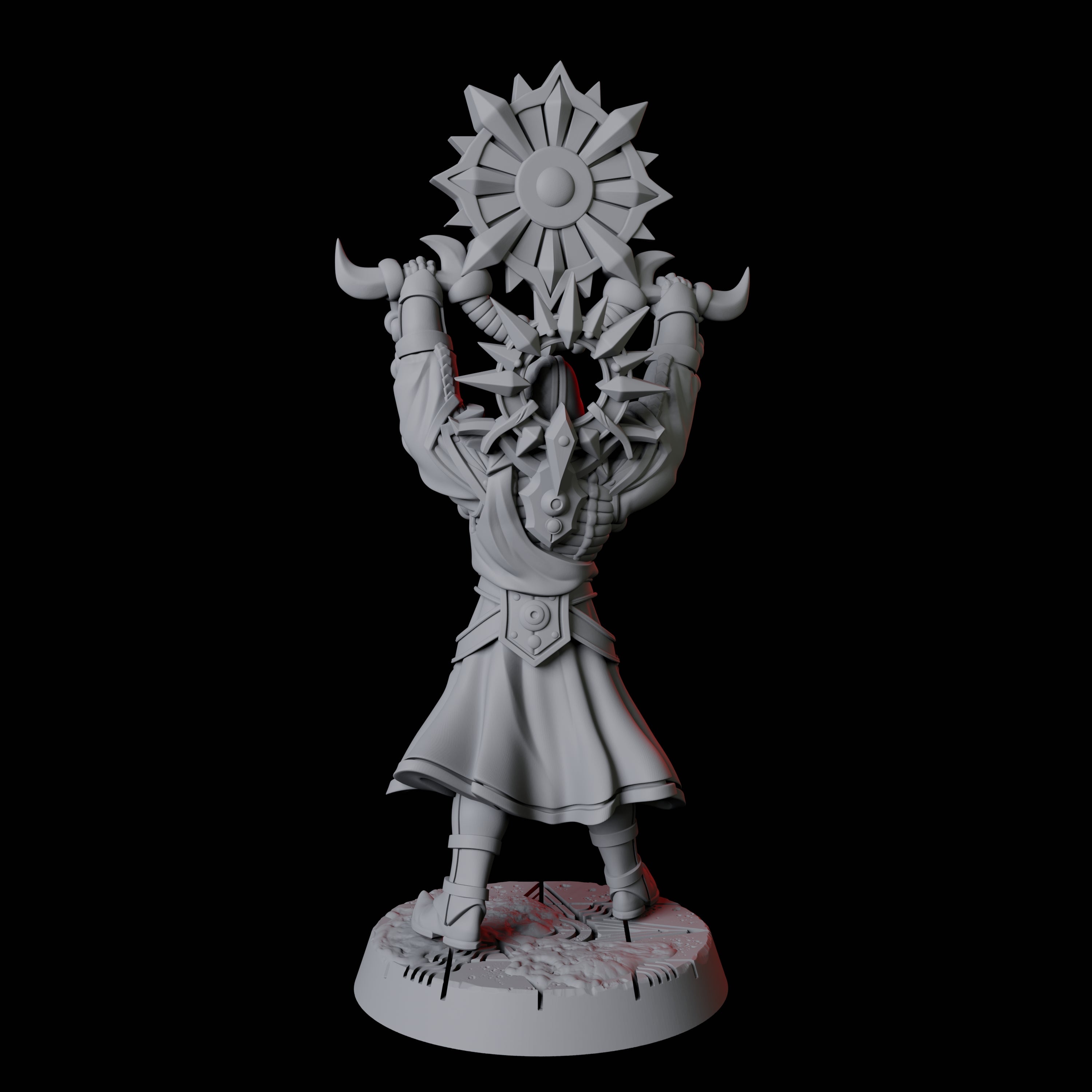 Sun Worshipping Cultist A Miniature for Dungeons and Dragons, Pathfinder or other TTRPGs