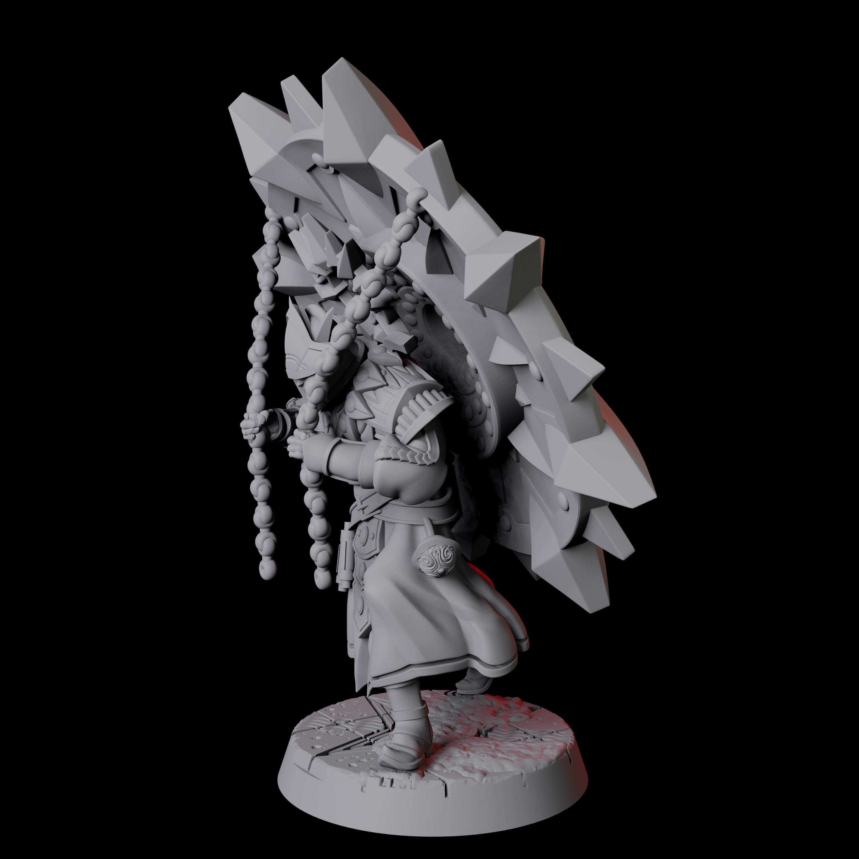 Sun Worshipping Cultist B Miniature for Dungeons and Dragons, Pathfinder or other TTRPGs