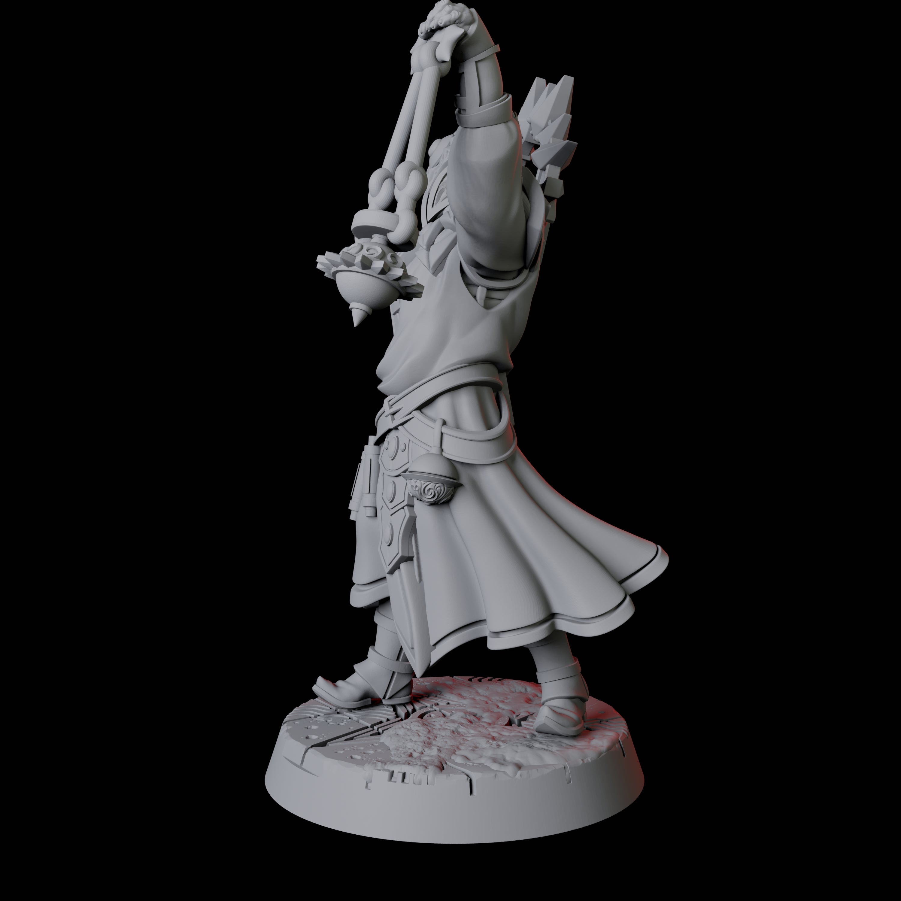 Sun Worshipping Cultist C Miniature for Dungeons and Dragons, Pathfinder or other TTRPGs