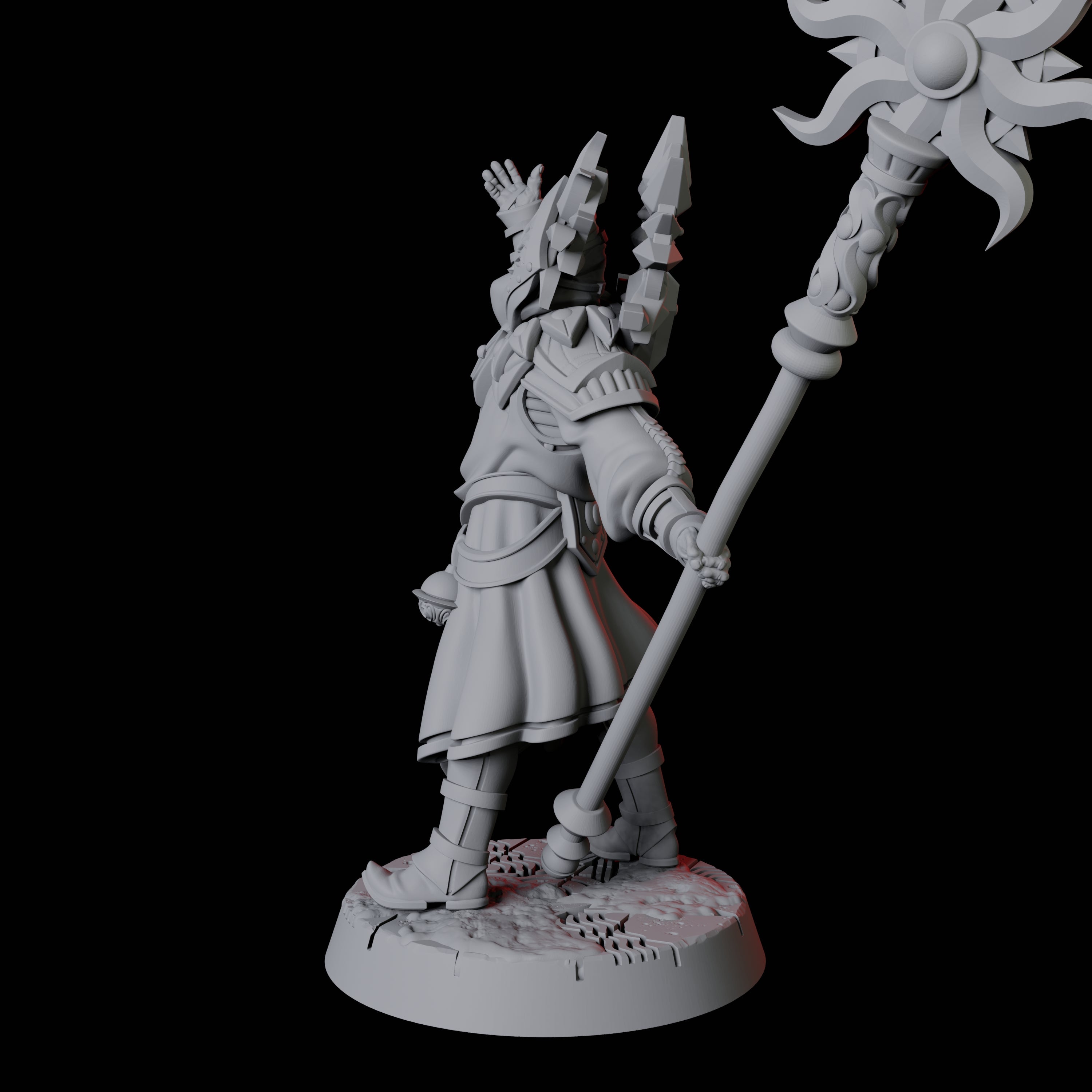 Sun Worshipping Cultist D Miniature for Dungeons and Dragons, Pathfinder or other TTRPGs