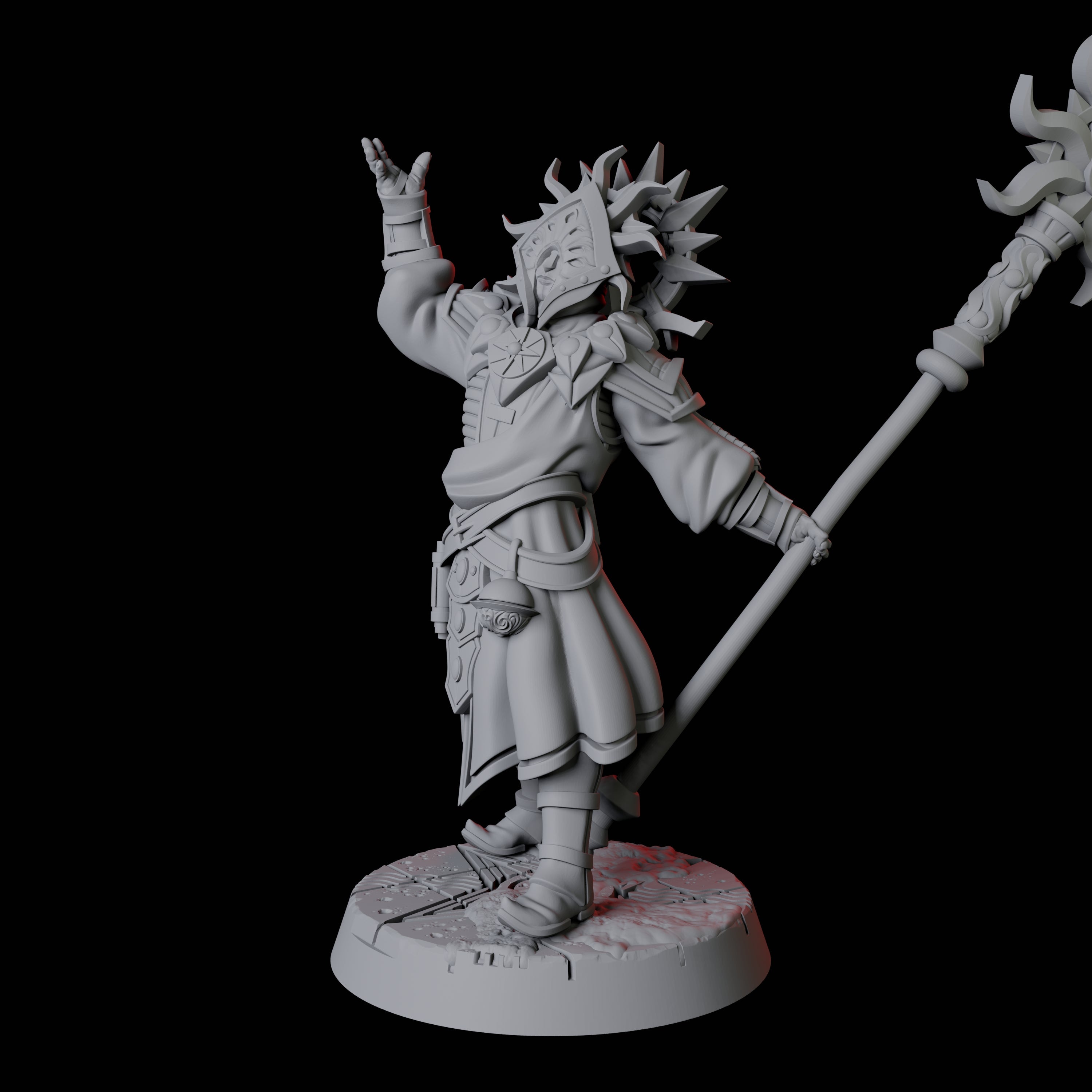 Sun Worshipping Cultist D Miniature for Dungeons and Dragons, Pathfinder or other TTRPGs