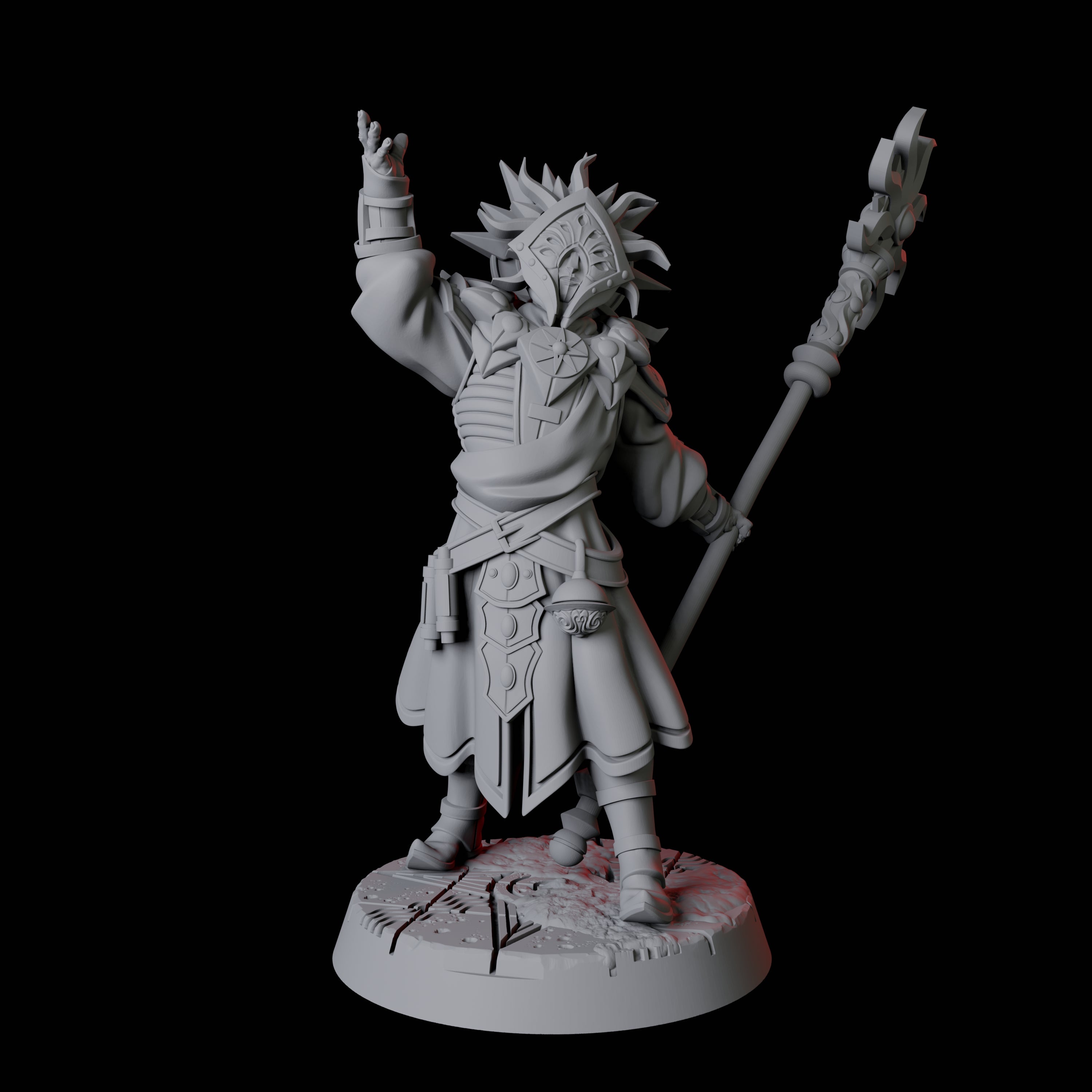 Sun Worshipping Cultist D Miniature for Dungeons and Dragons, Pathfinder or other TTRPGs