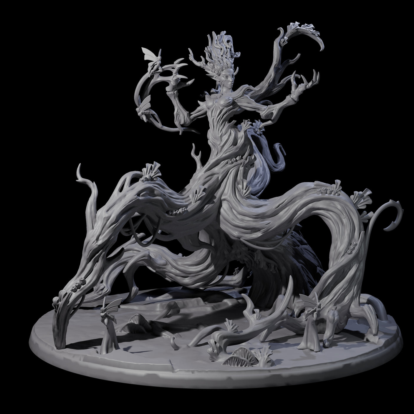 Supreme Forest Dryad Miniature for Dungeons and Dragons, Pathfinder or other TTRPGs