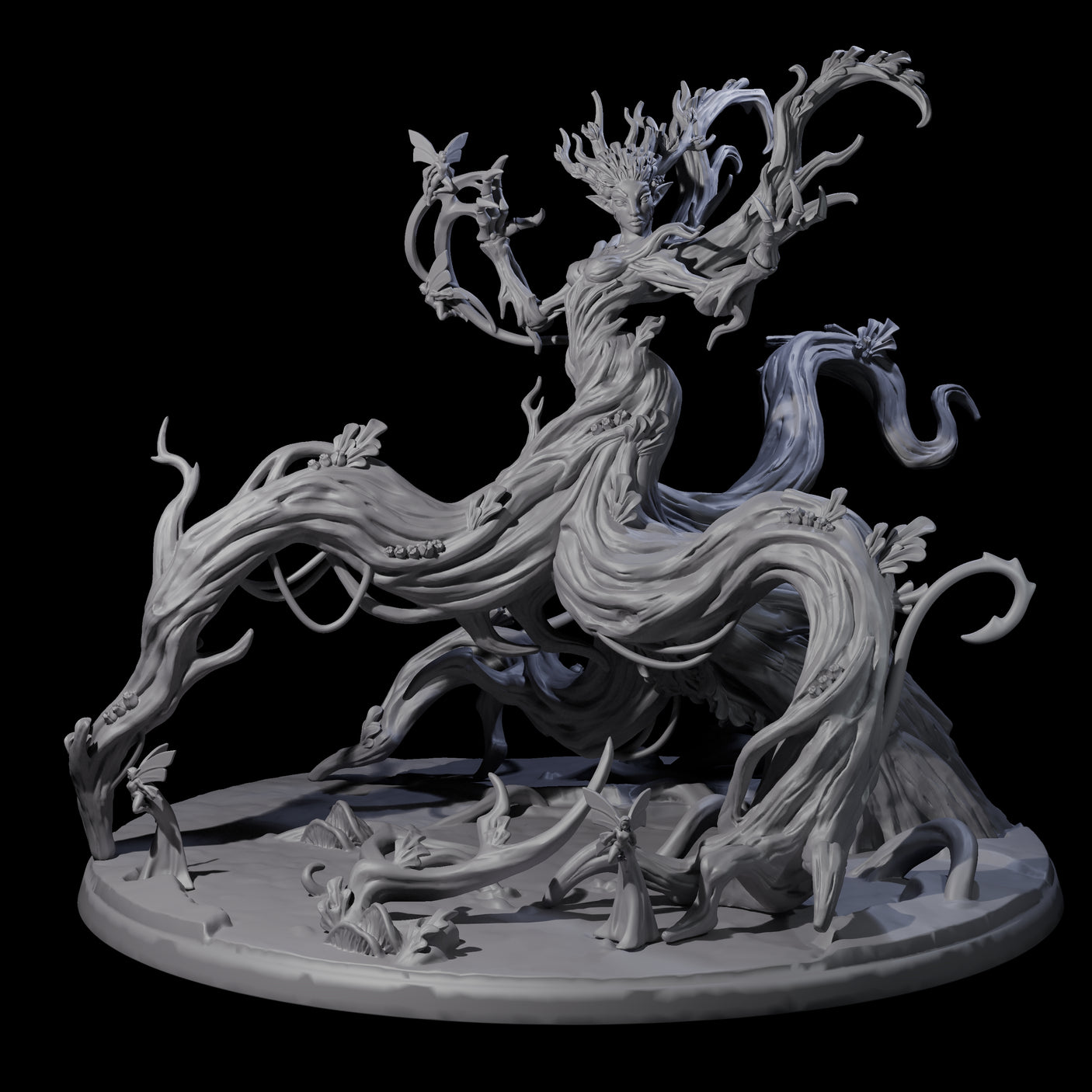 Supreme Forest Dryad Miniature for Dungeons and Dragons, Pathfinder or other TTRPGs