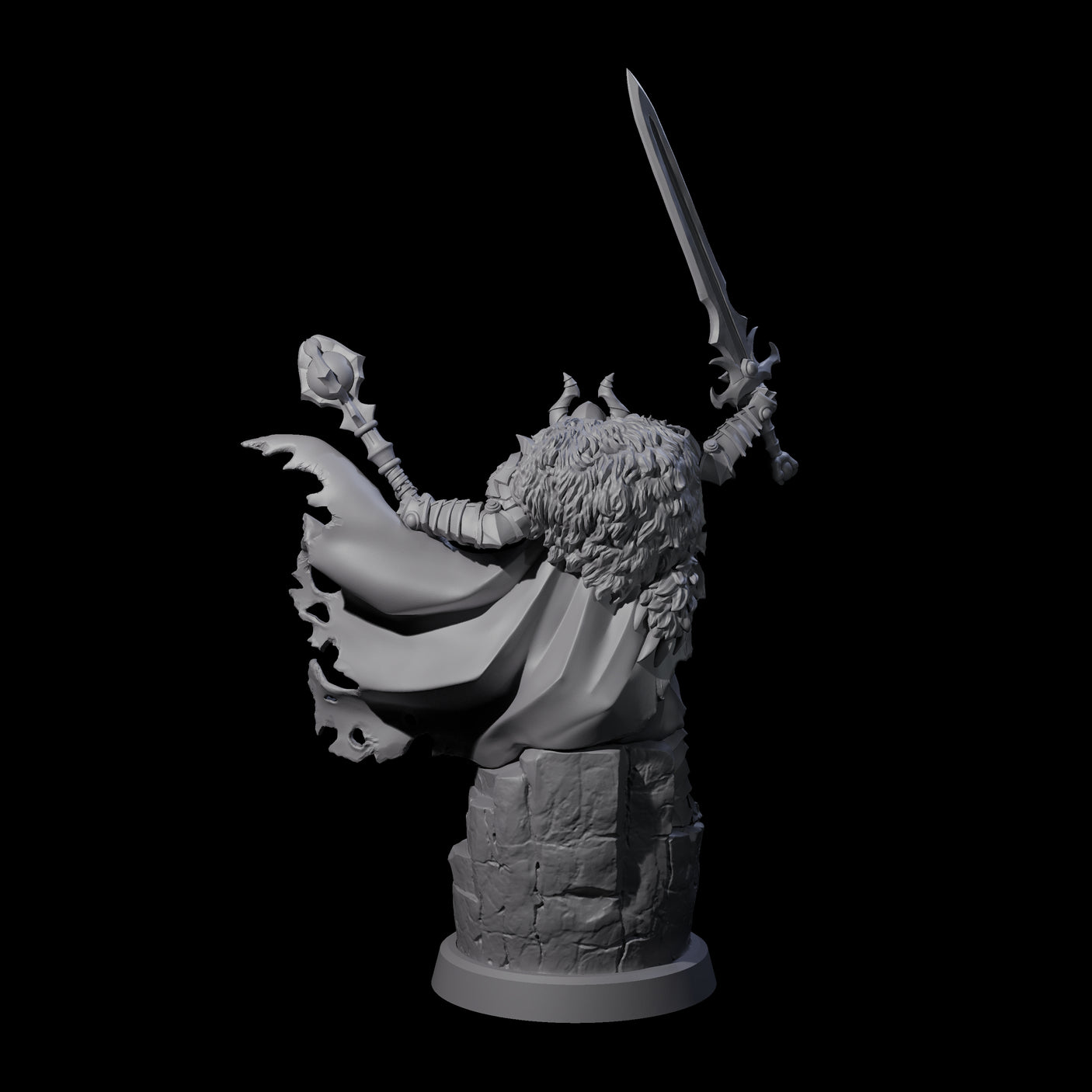 Supreme Skeleton Knight Miniature for Dungeons and Dragons, Pathfinder or other TTRPGs