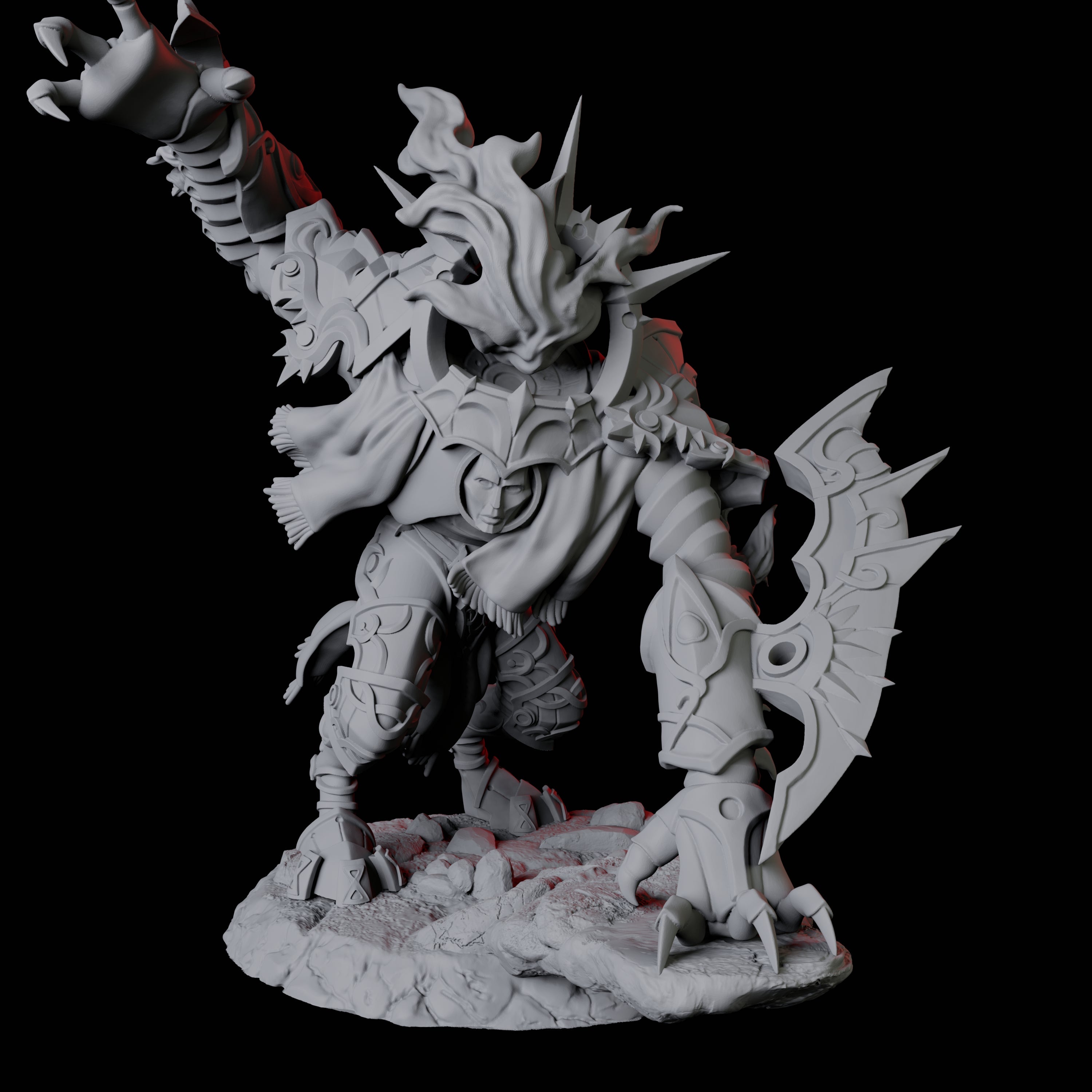 Surging Bastion Archon A Miniature for Dungeons and Dragons, Pathfinder or other TTRPGs