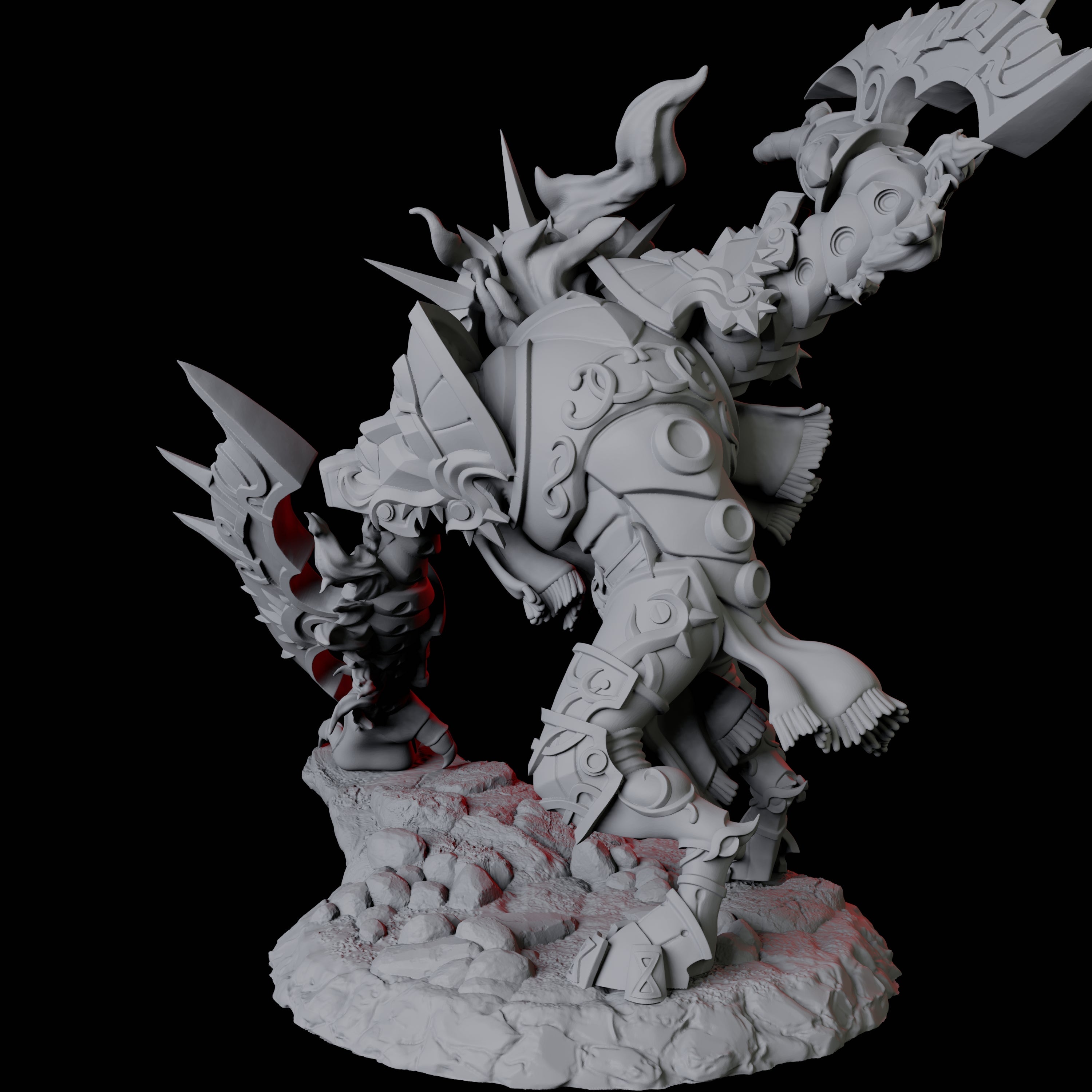 Surging Bastion Archon A Miniature for Dungeons and Dragons, Pathfinder or other TTRPGs