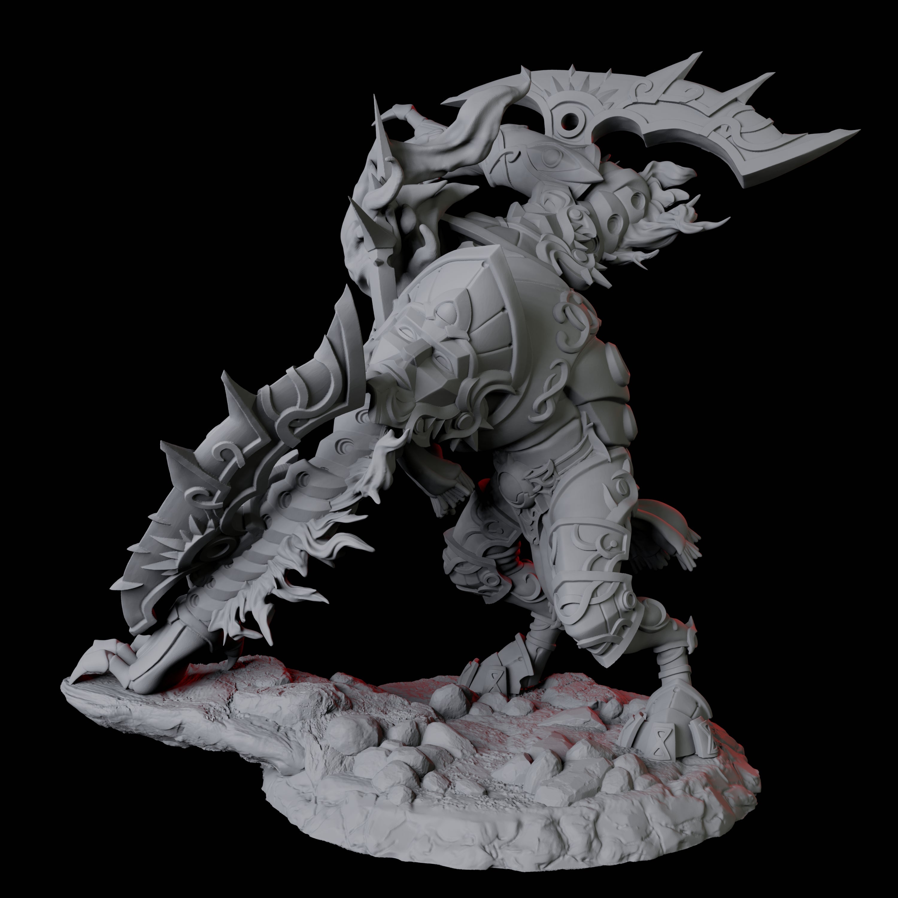 Surging Bastion Archon A Miniature for Dungeons and Dragons, Pathfinder or other TTRPGs