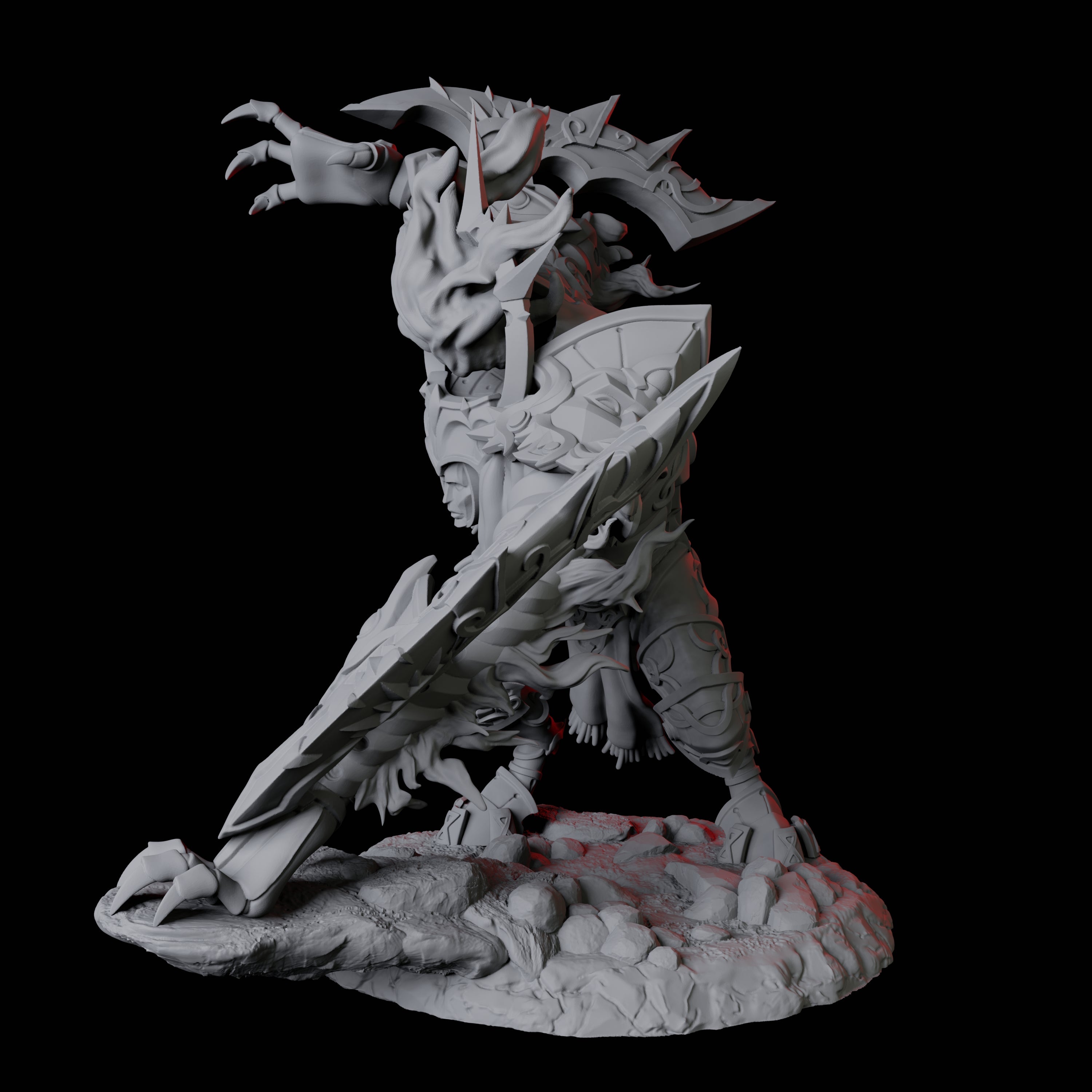 Surging Bastion Archon A Miniature for Dungeons and Dragons, Pathfinder or other TTRPGs