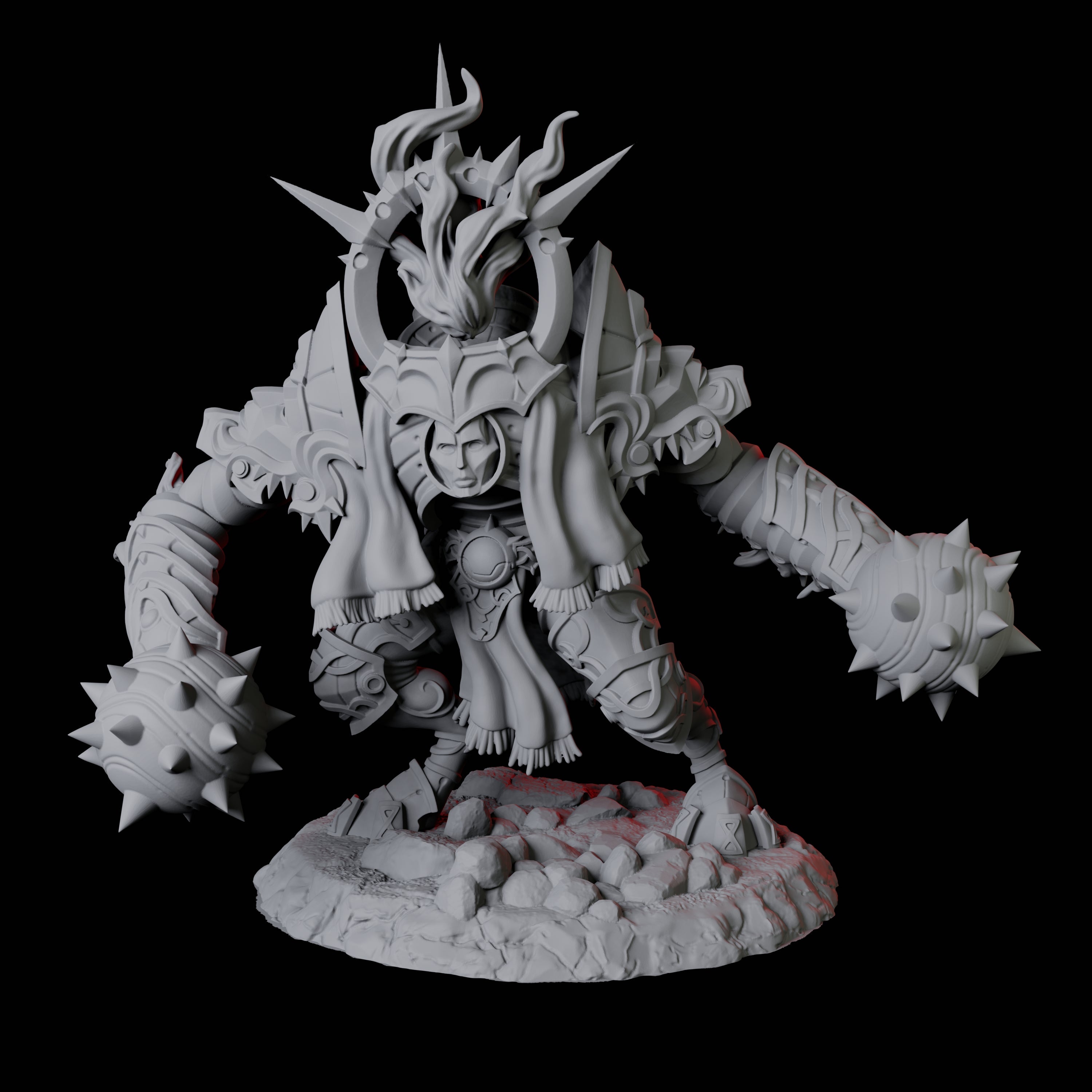 Surging Bastion Archon C Miniature for Dungeons and Dragons, Pathfinder or other TTRPGs