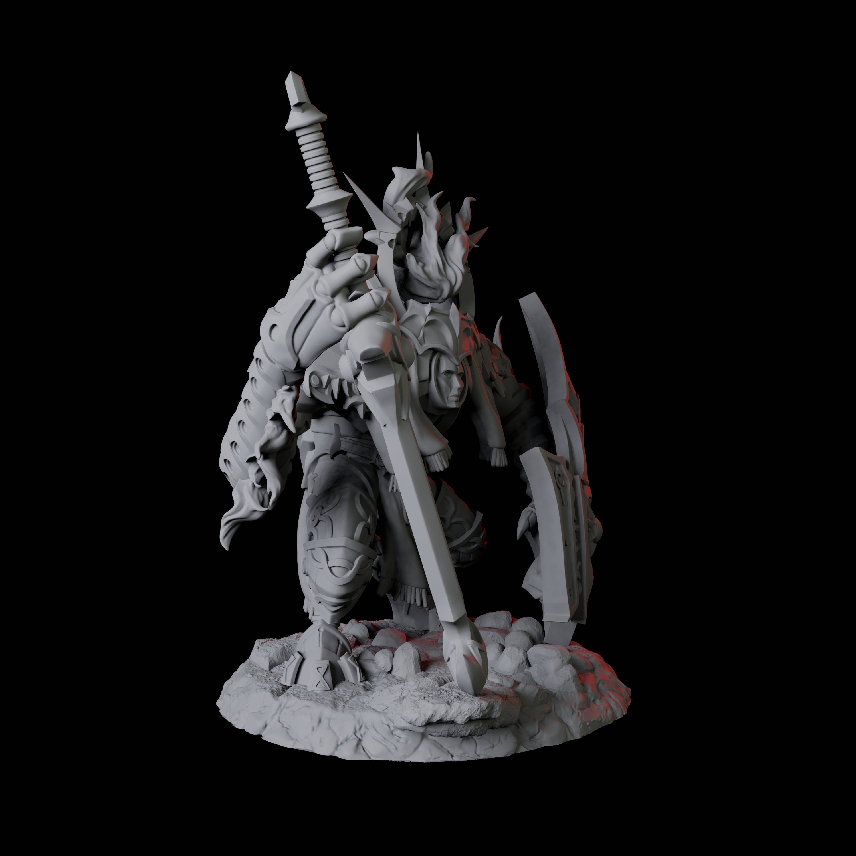 Surging Bastion Archon D Miniature for Dungeons and Dragons, Pathfinder or other TTRPGs