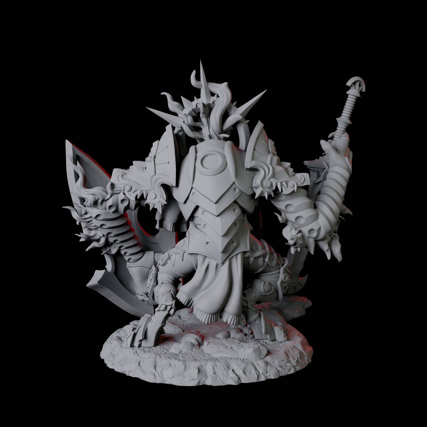 Surging Bastion Archon D Miniature for Dungeons and Dragons, Pathfinder or other TTRPGs