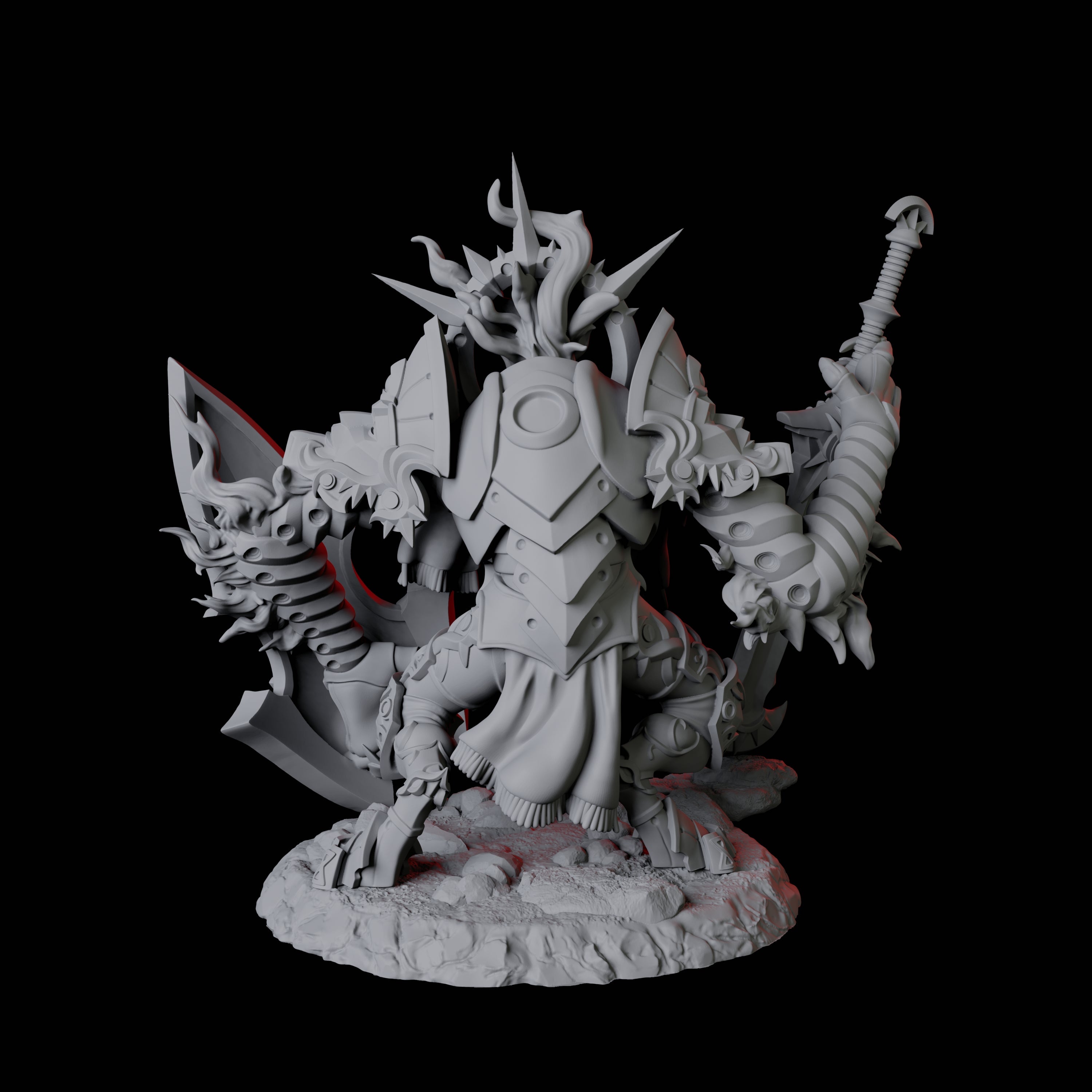 Surging Bastion Archon D Miniature for Dungeons and Dragons, Pathfinder or other TTRPGs