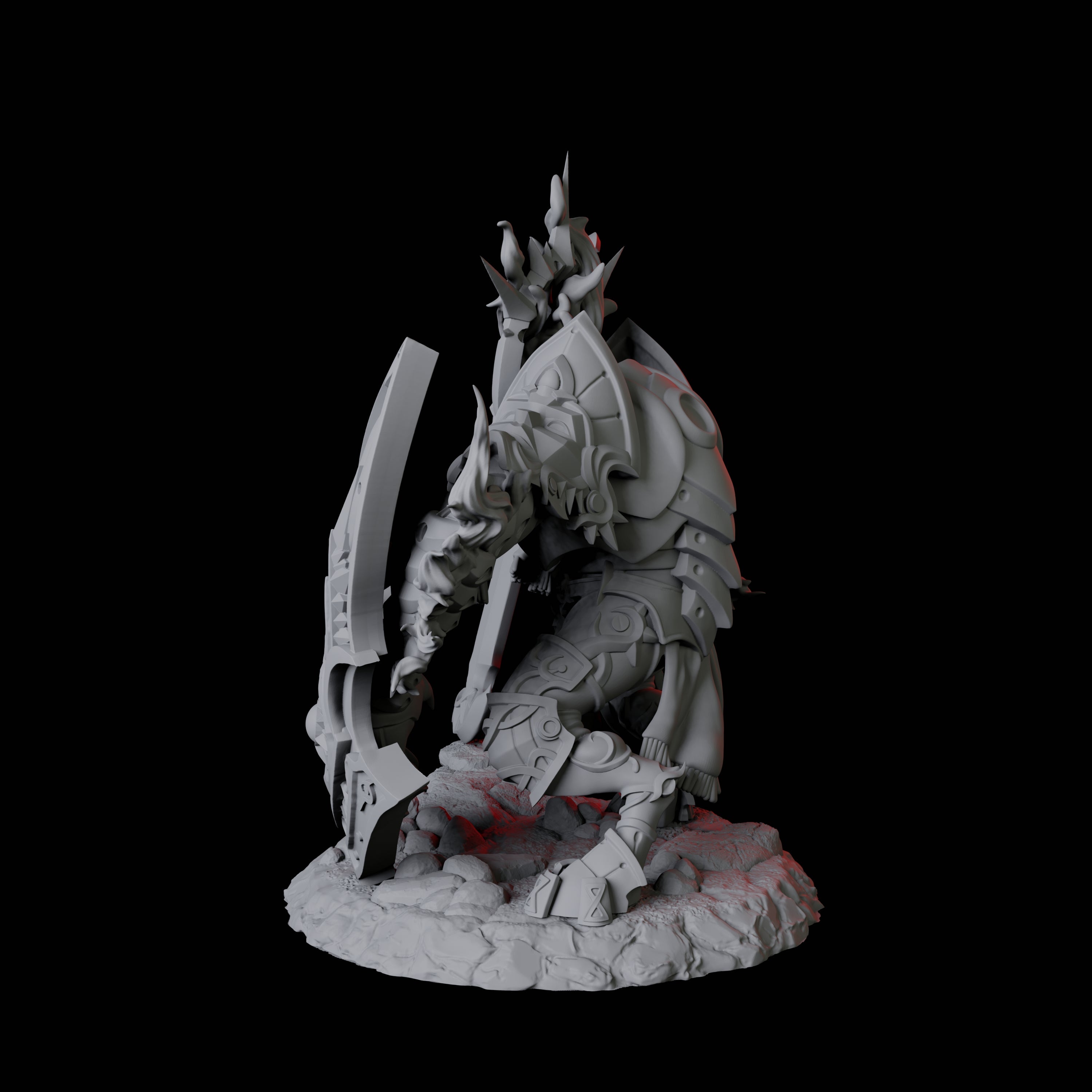 Surging Bastion Archon D Miniature for Dungeons and Dragons, Pathfinder or other TTRPGs