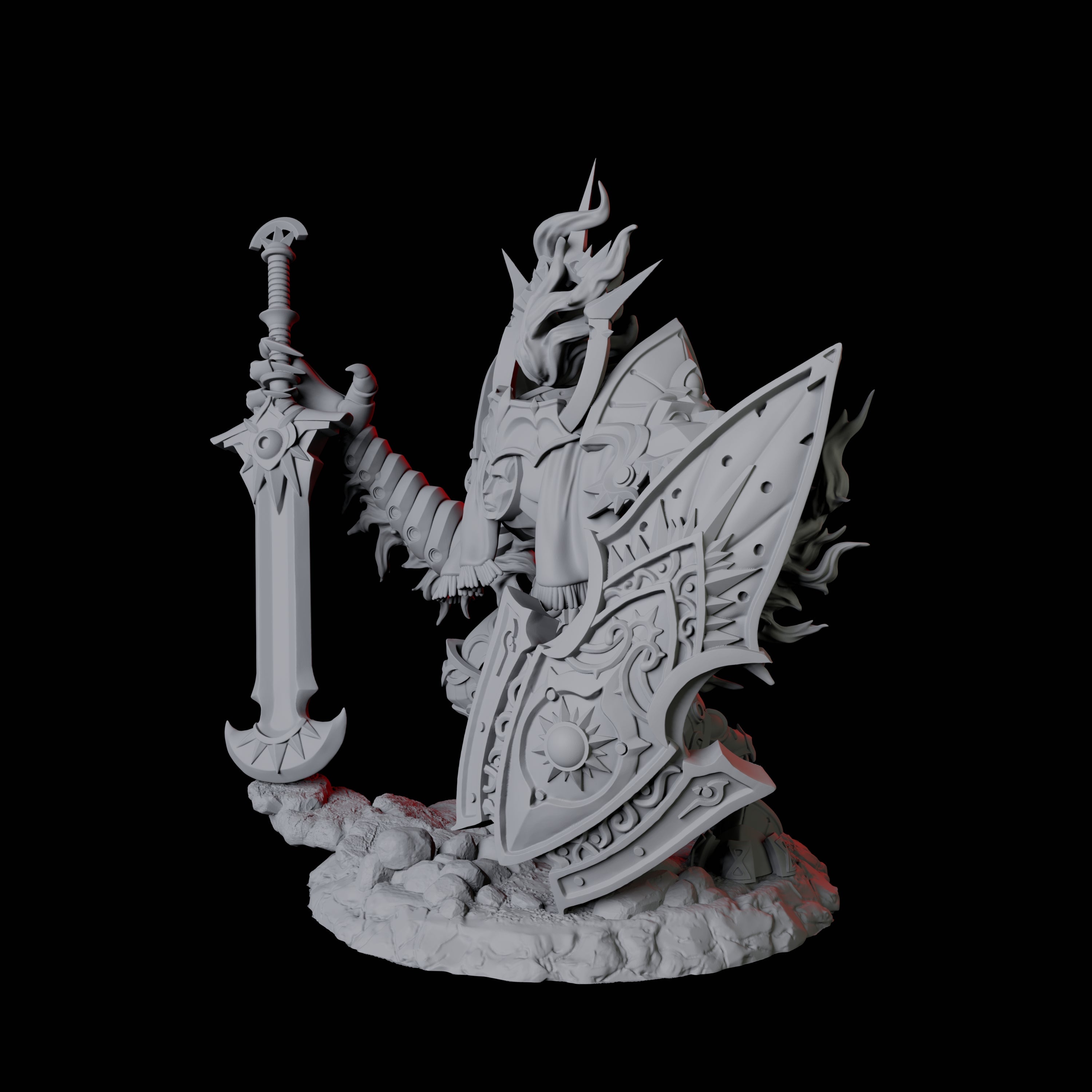 Surging Bastion Archon D Miniature for Dungeons and Dragons, Pathfinder or other TTRPGs