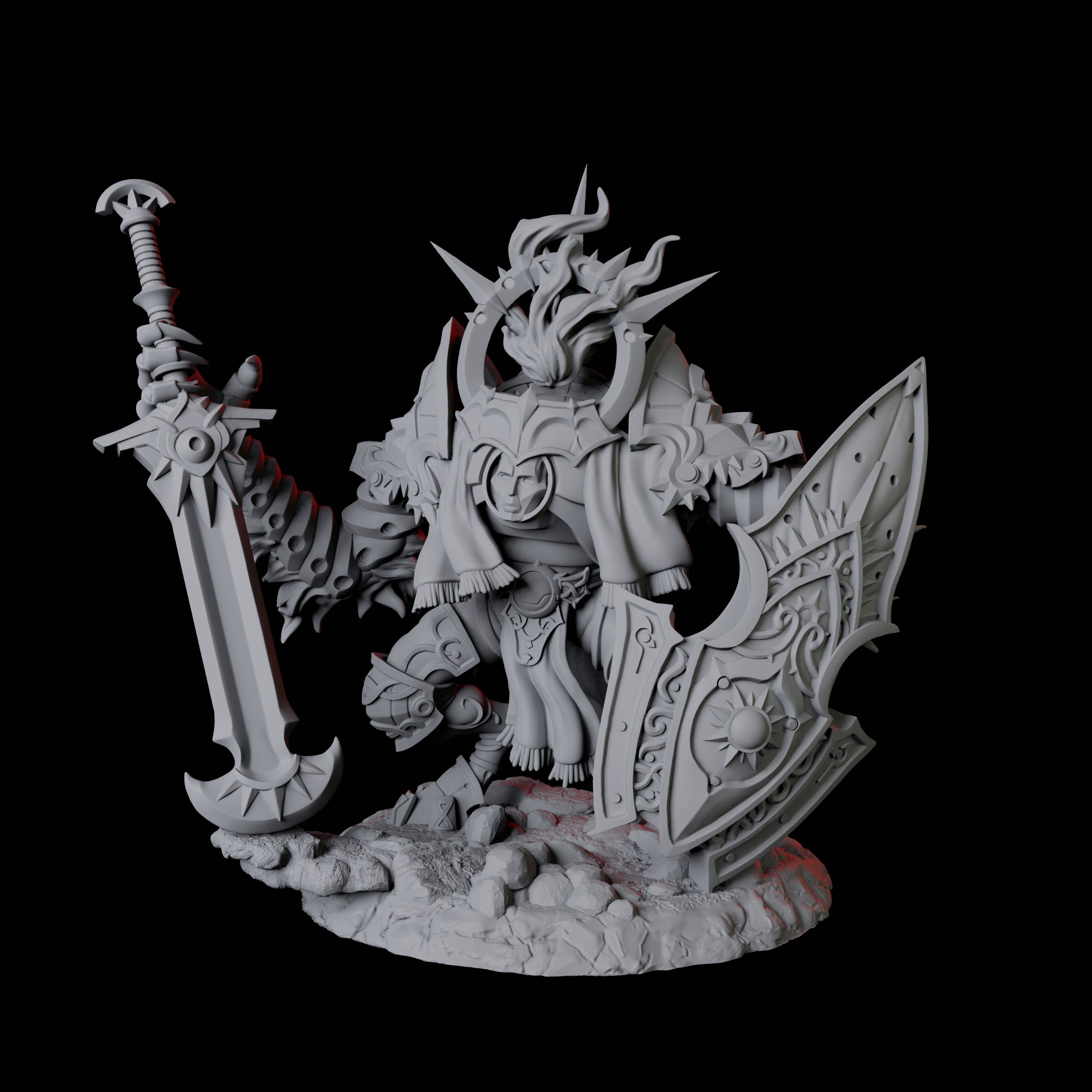 Surging Bastion Archon D Miniature for Dungeons and Dragons, Pathfinder or other TTRPGs