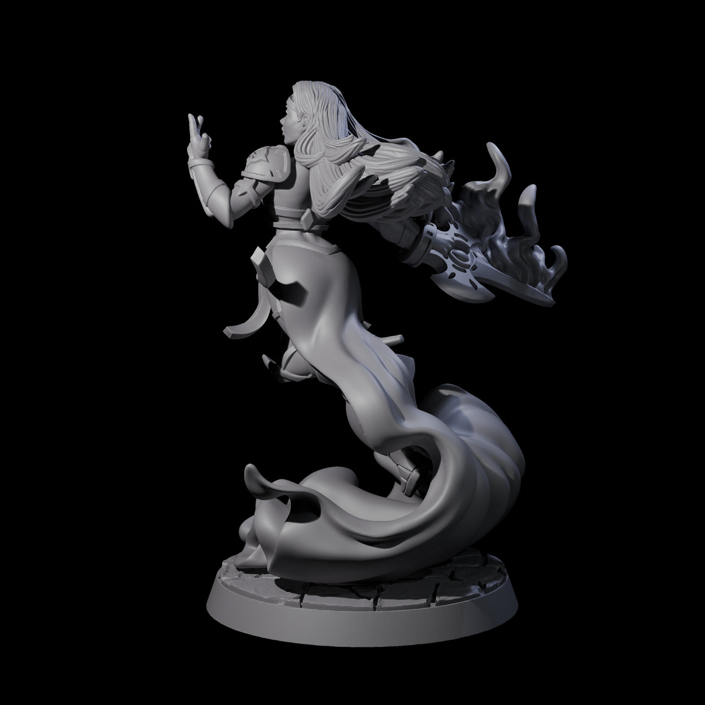 Surging Cleric of the Light Miniature for Dungeons and Dragons, Pathfinder or other TTRPGs