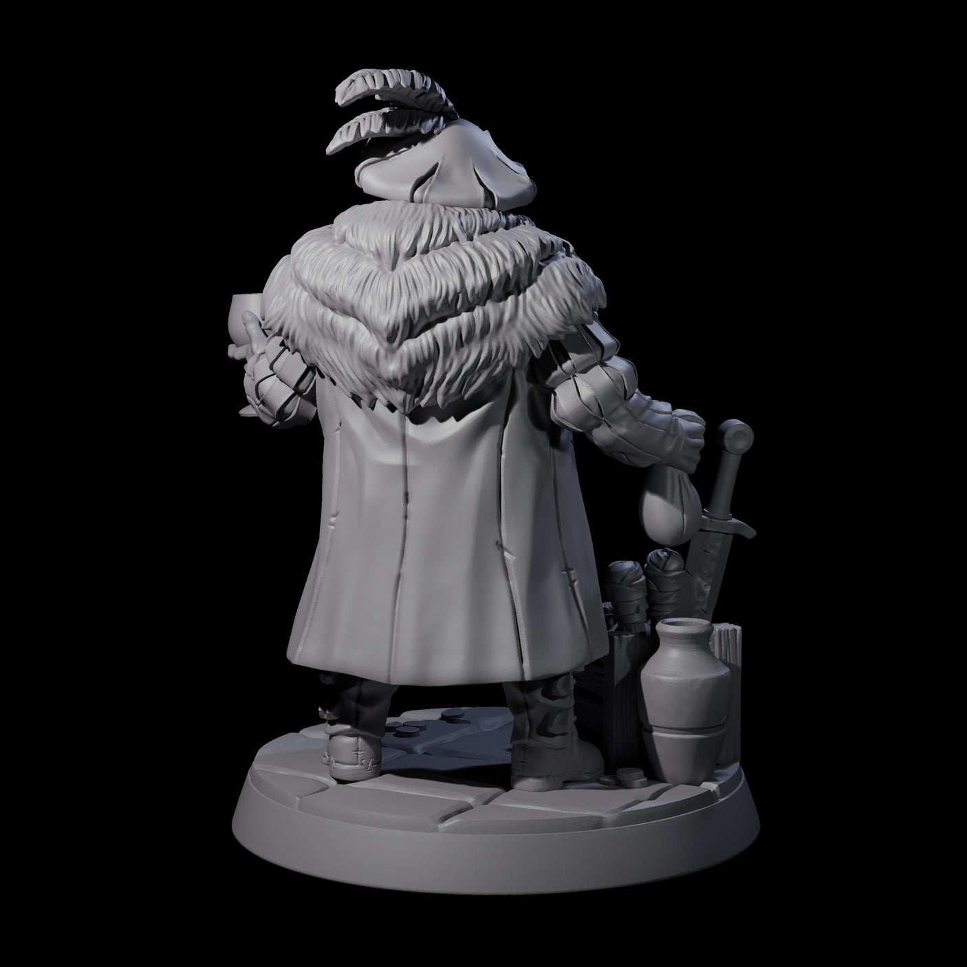 Swaggering Burgermeister Miniature for Dungeons and Dragons, Pathfinder or other TTRPGs