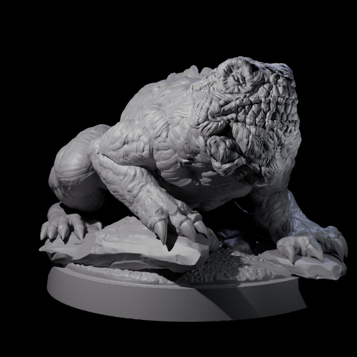 Swamp Lurking Giant Toad Miniature for Dungeons and Dragons, Pathfinder or other TTRPGs