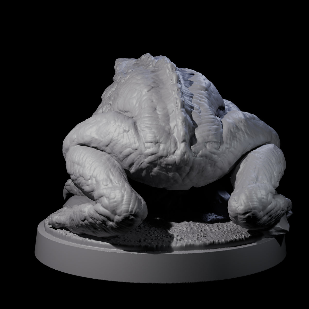 Swamp Lurking Giant Toad Miniature for Dungeons and Dragons, Pathfinder or other TTRPGs