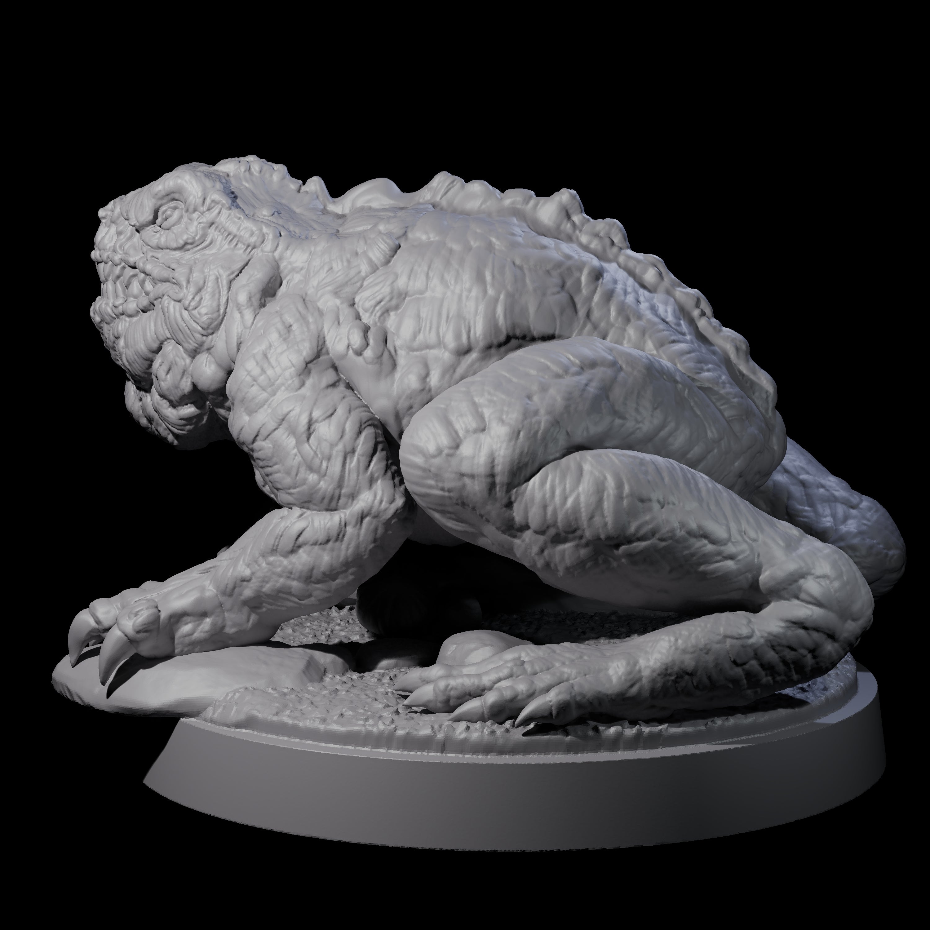 Swamp Lurking Giant Toad Miniature for Dungeons and Dragons, Pathfinder or other TTRPGs