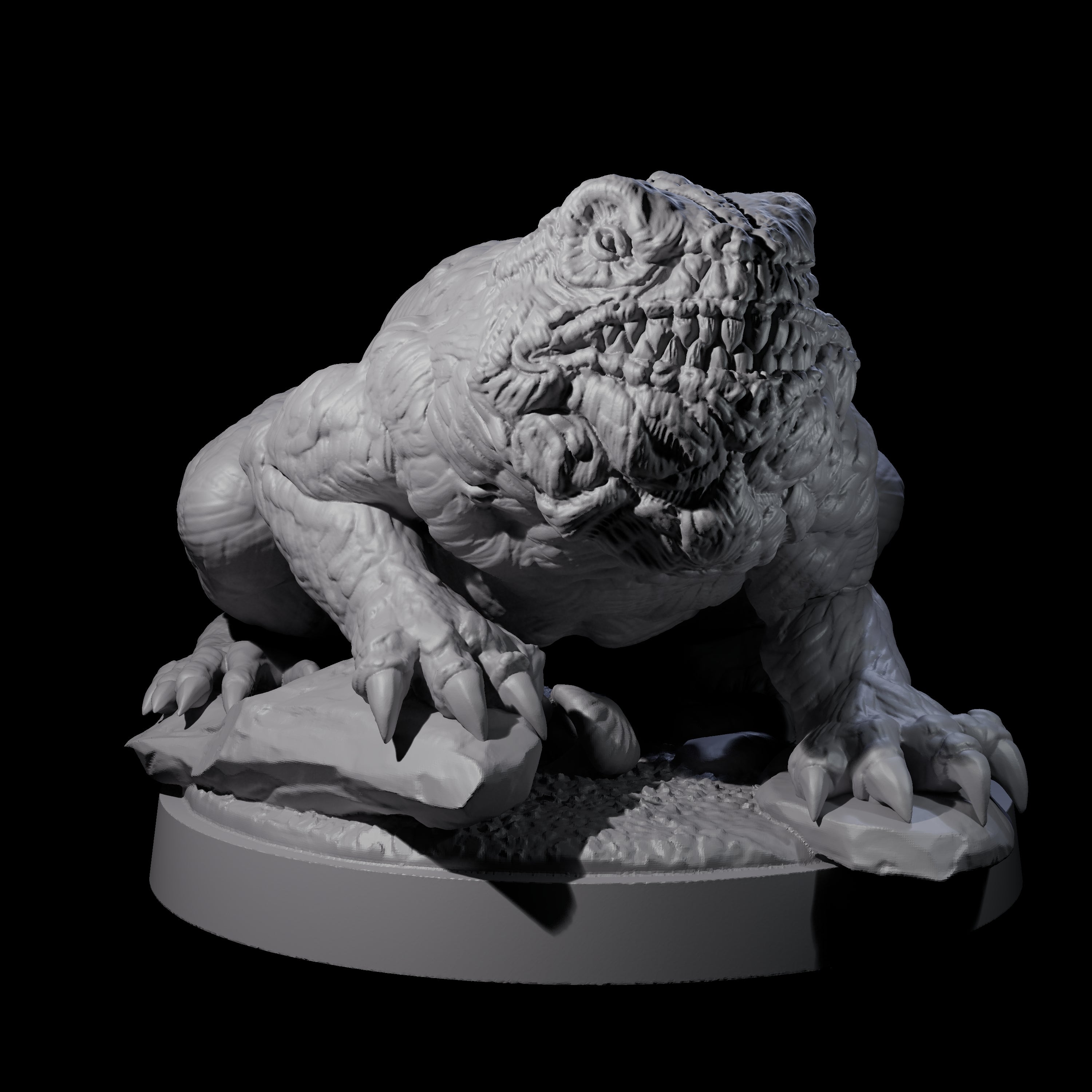 Swamp Lurking Giant Toad Miniature for Dungeons and Dragons, Pathfinder or other TTRPGs